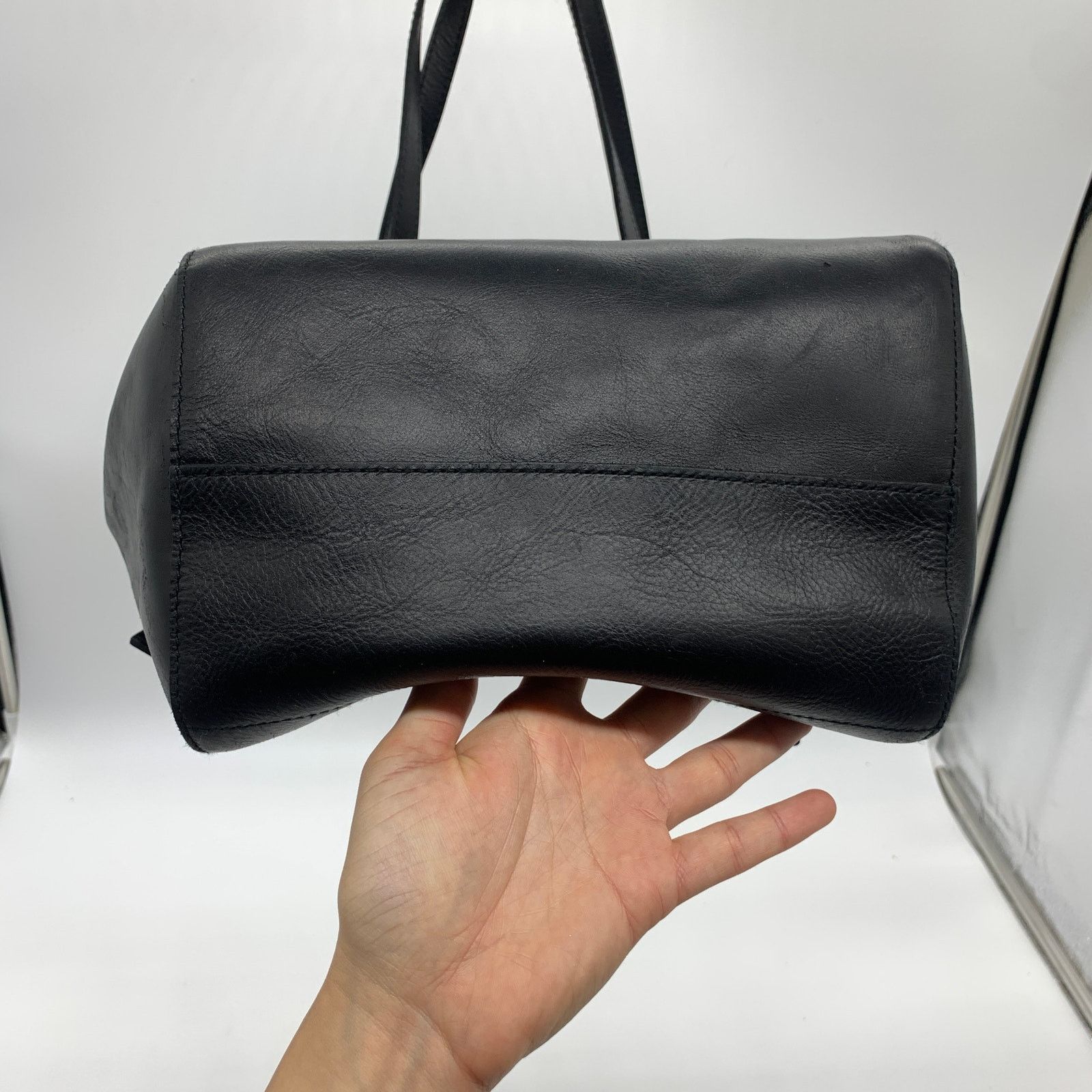 Madewell Madewell Womens Leather Tote Black Purse 14" Handbags Size ONE SIZE - 14 Thumbnail