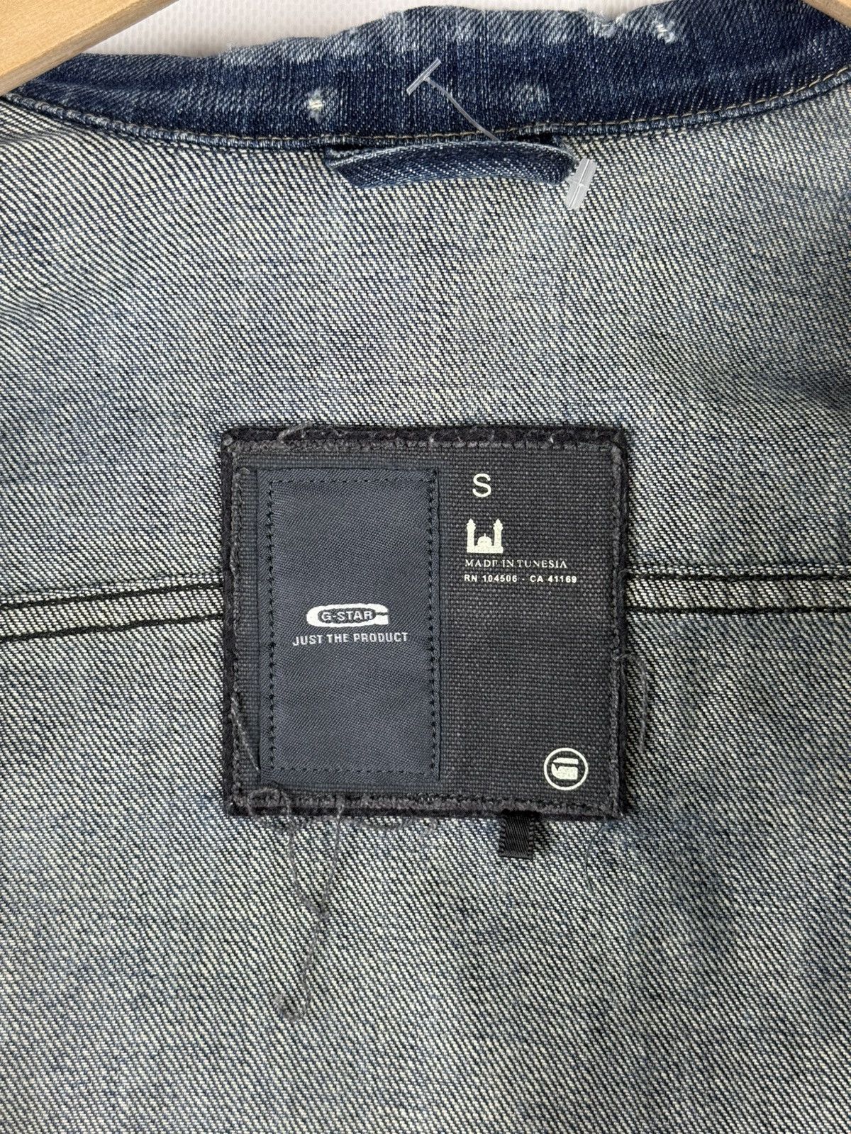 G-Star G Star Raw Ladie Slim Tailor Denim Distressed Trucker Jacket Size S / US 4 / IT 40 - 21 Thumbnail