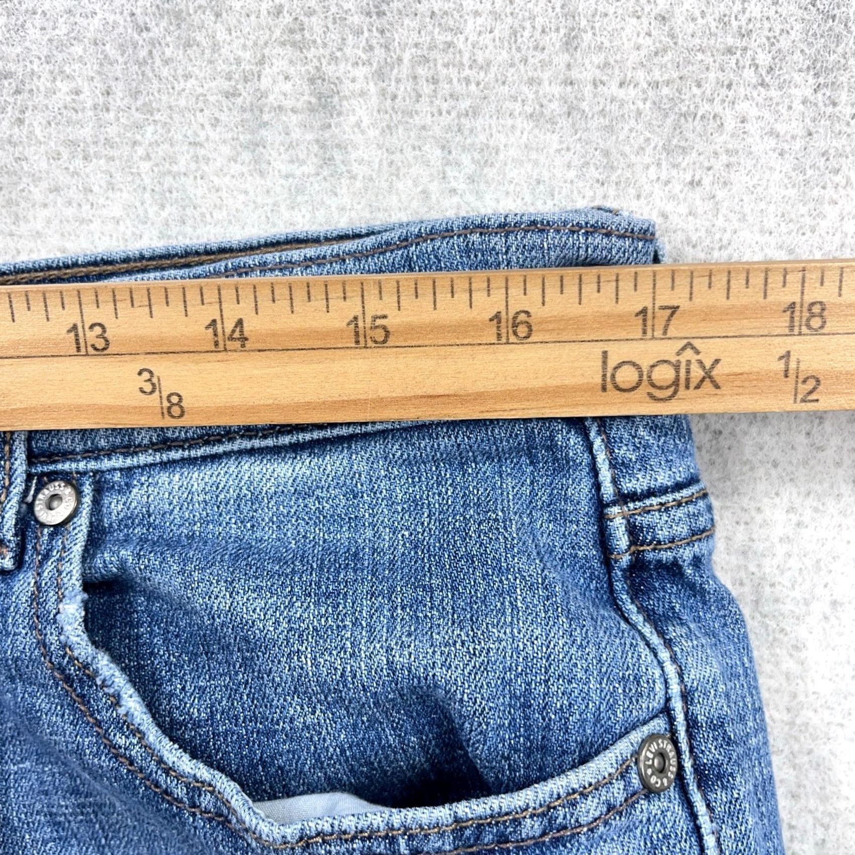 Levi's VINTAGE Levi's 515 Jeans Women 14 Mid Rise Boot Cut 34x28 Blue Regular Denim Size 36" / US 14 / IT 50 - 7 Thumbnail