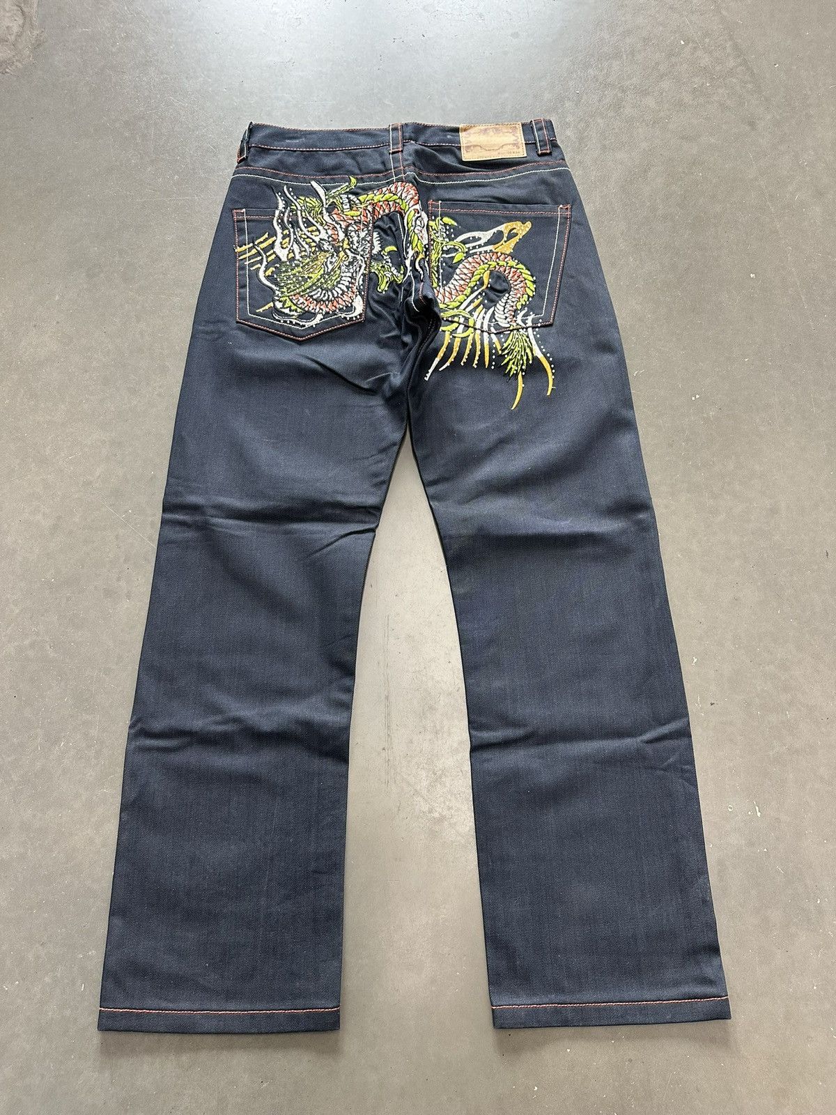 Vintage Vintage Baggy Evisu style Wide Leg Jeans Size US 36 / EU 52 - 1 Thumbnail
