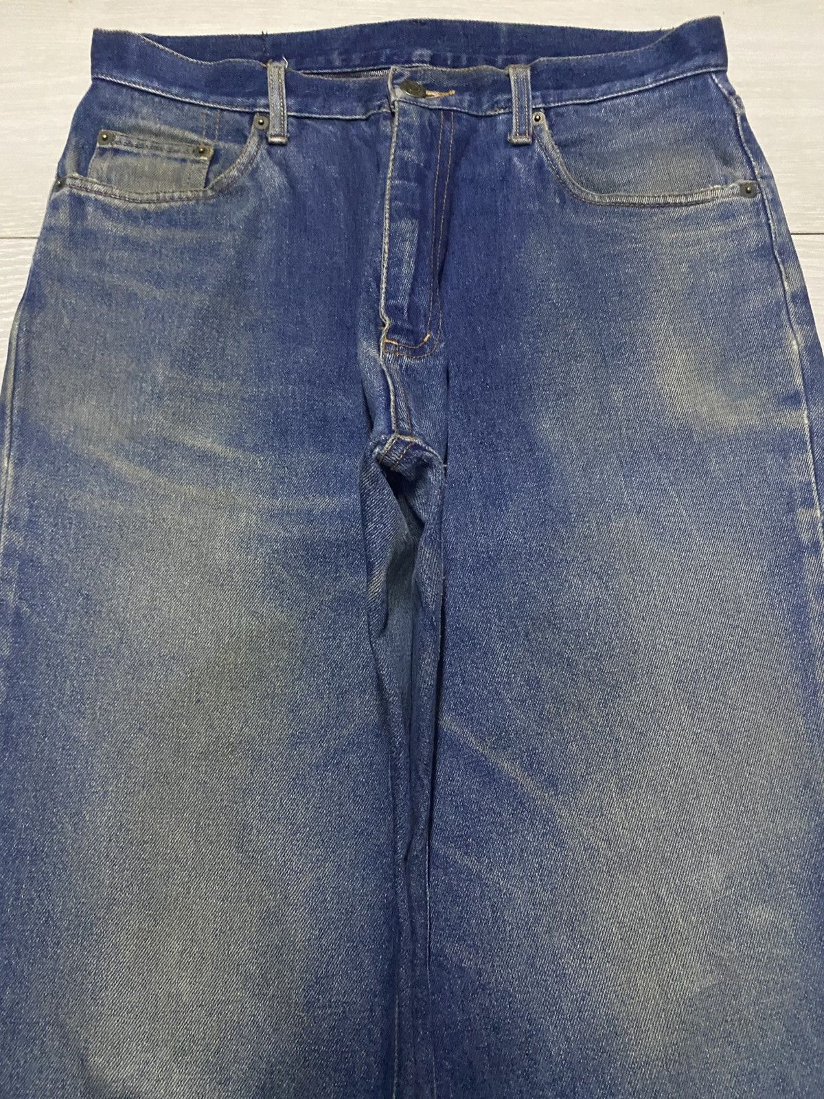 Japanese Brand Vintage Japanese Brand Tappo Mud wash Distressed Loose Jeans Size US 32 / EU 48 - 3 Thumbnail