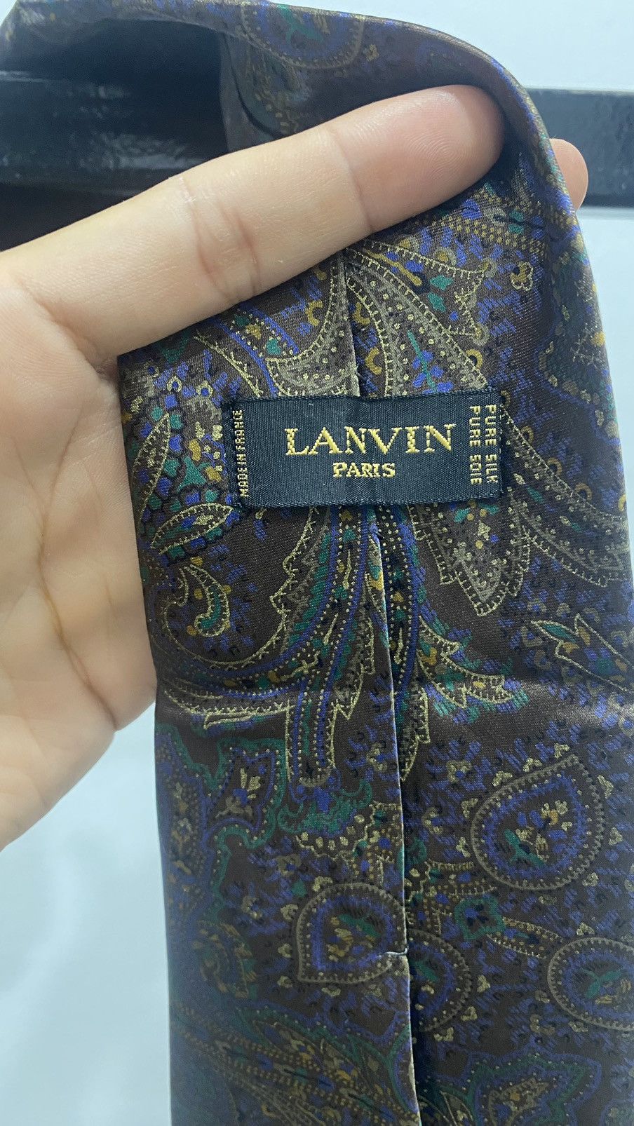 Designer × Lanvin Lanvin Paisley Neck Tie Size ONE SIZE - 7 Thumbnail