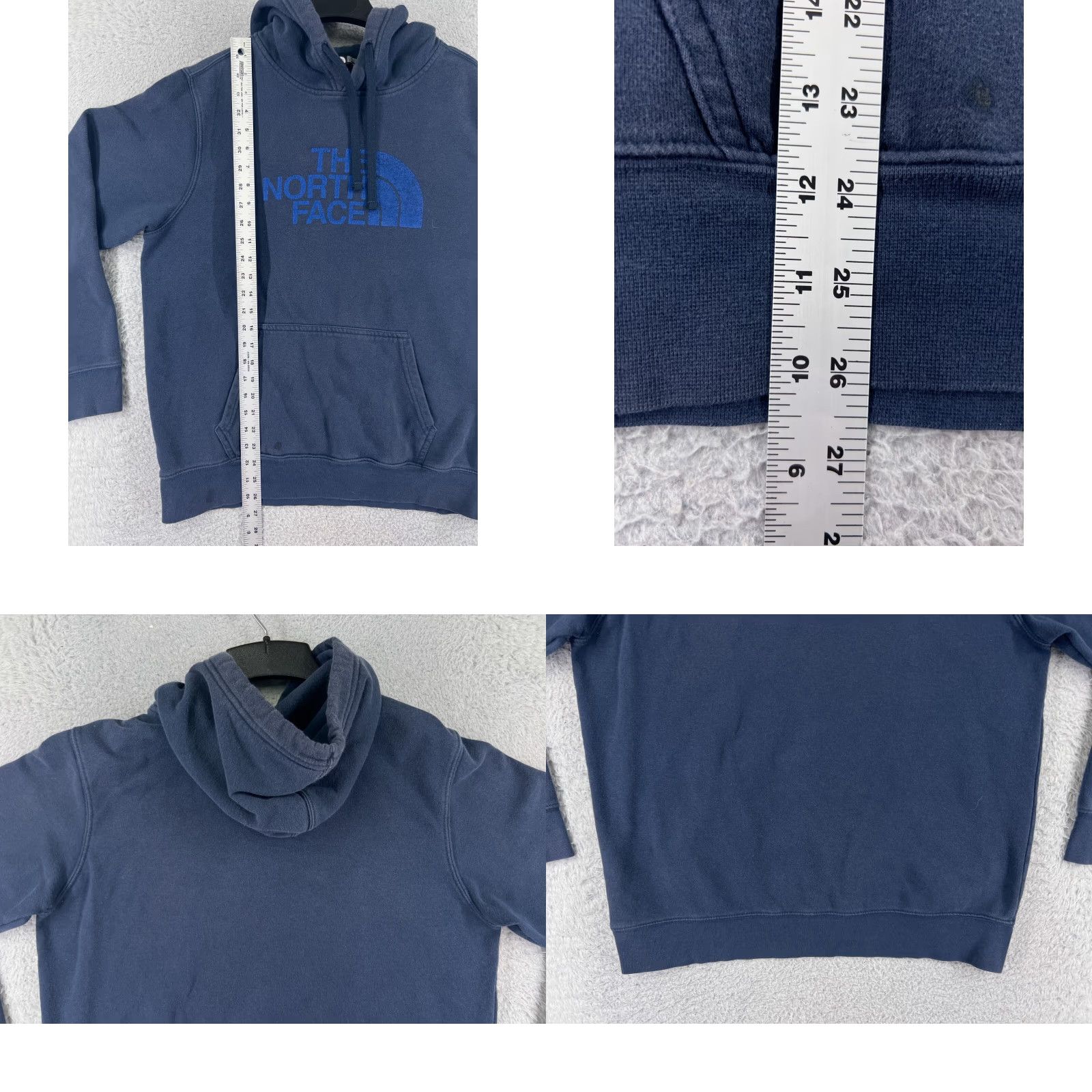 The North Face The North Face Mens Hoodie Shirt Hooded Pullover Lightweight Logo Sweatshirt Blue Cotton Blend Jersey M Size US M / EU 48-50 / 2 - 9 Thumbnail