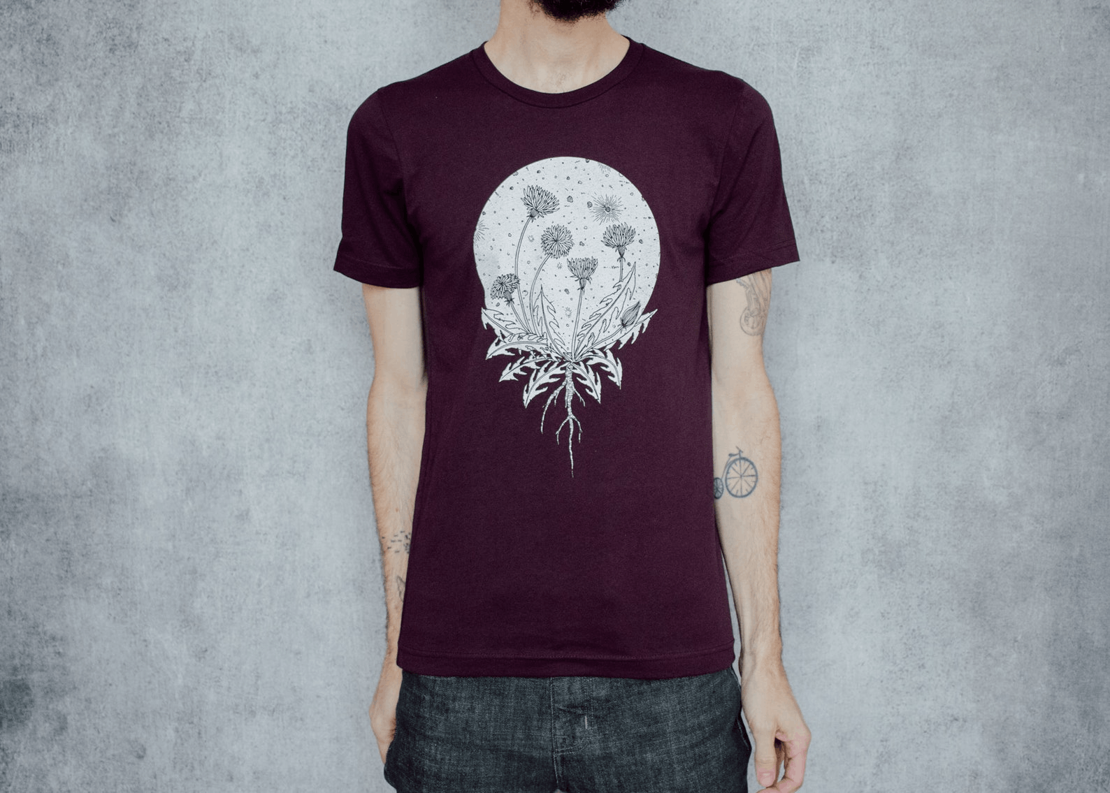 Designer × Rap Tees × Vintage Wishing Moon Plum Unisex T-Shirt Size US M / EU 48-50 / 2 - 2 Thumbnail