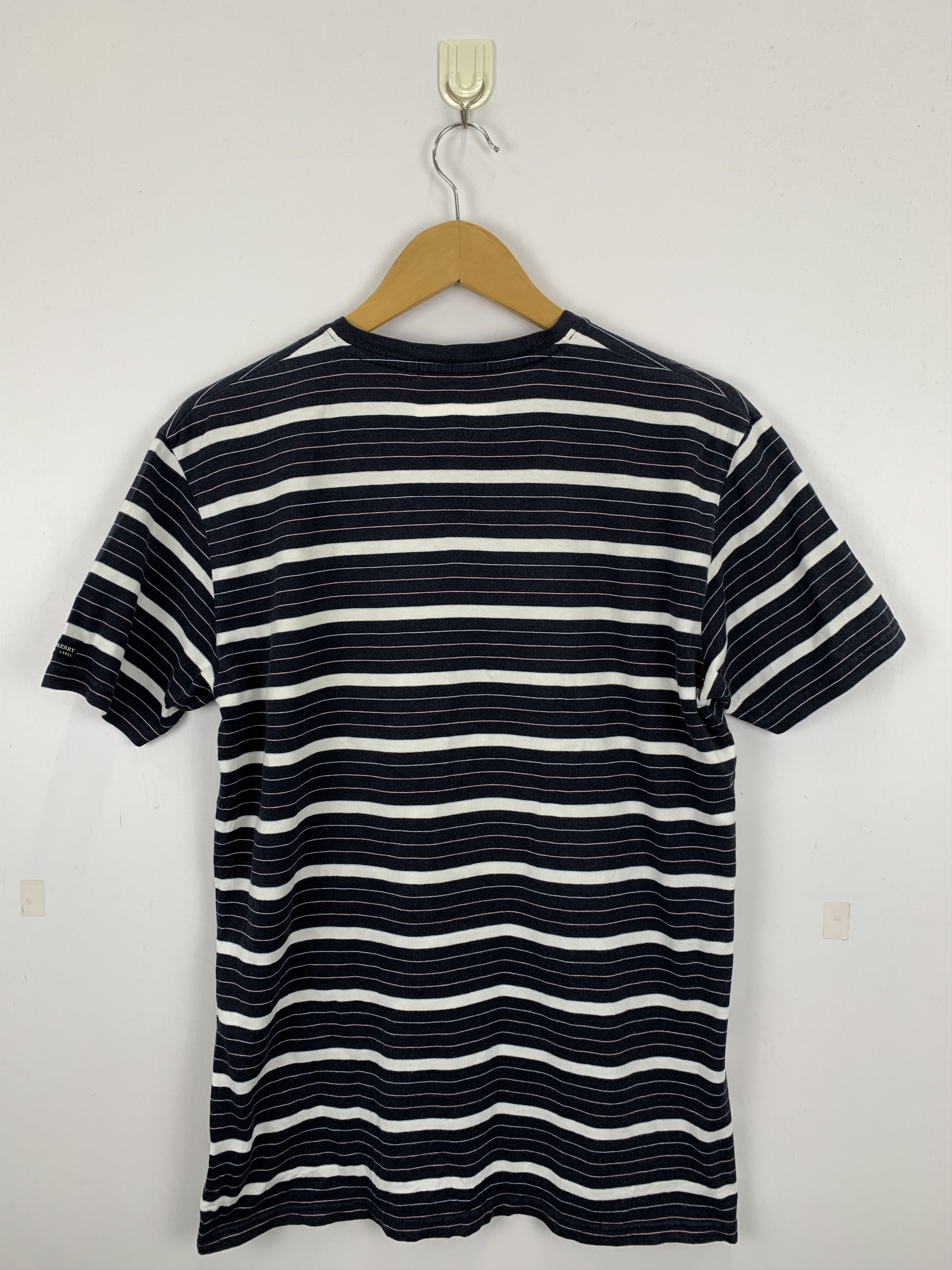 Burberry Vintage Burberry Black Label Stripe T Shirt TA0248 Size US M / EU 48-50 / 2 - 3 Thumbnail