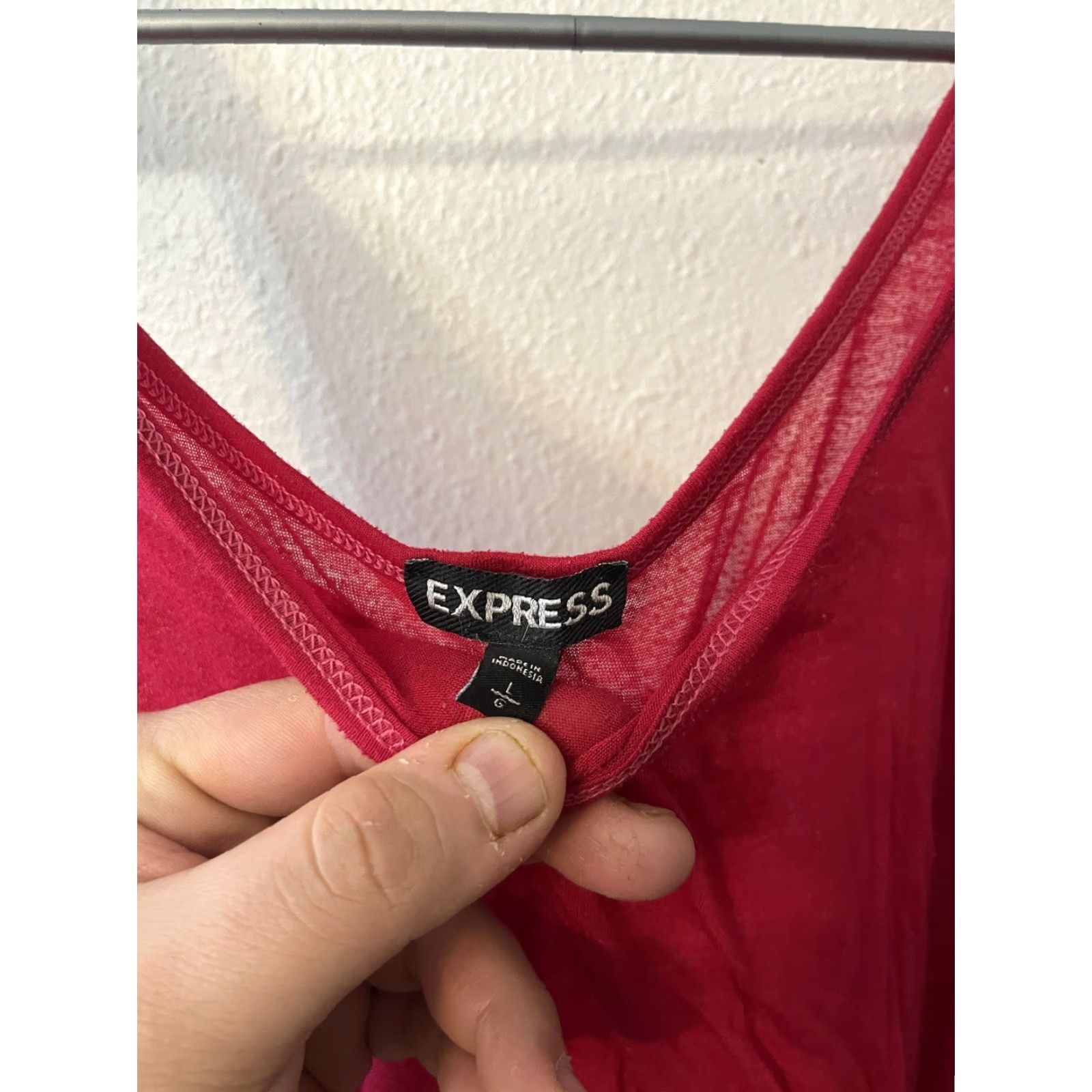 Express Express Women Red Tank Sleeveless Lightweight Top Large Size L / US 10 / IT 46 - 2 Thumbnail