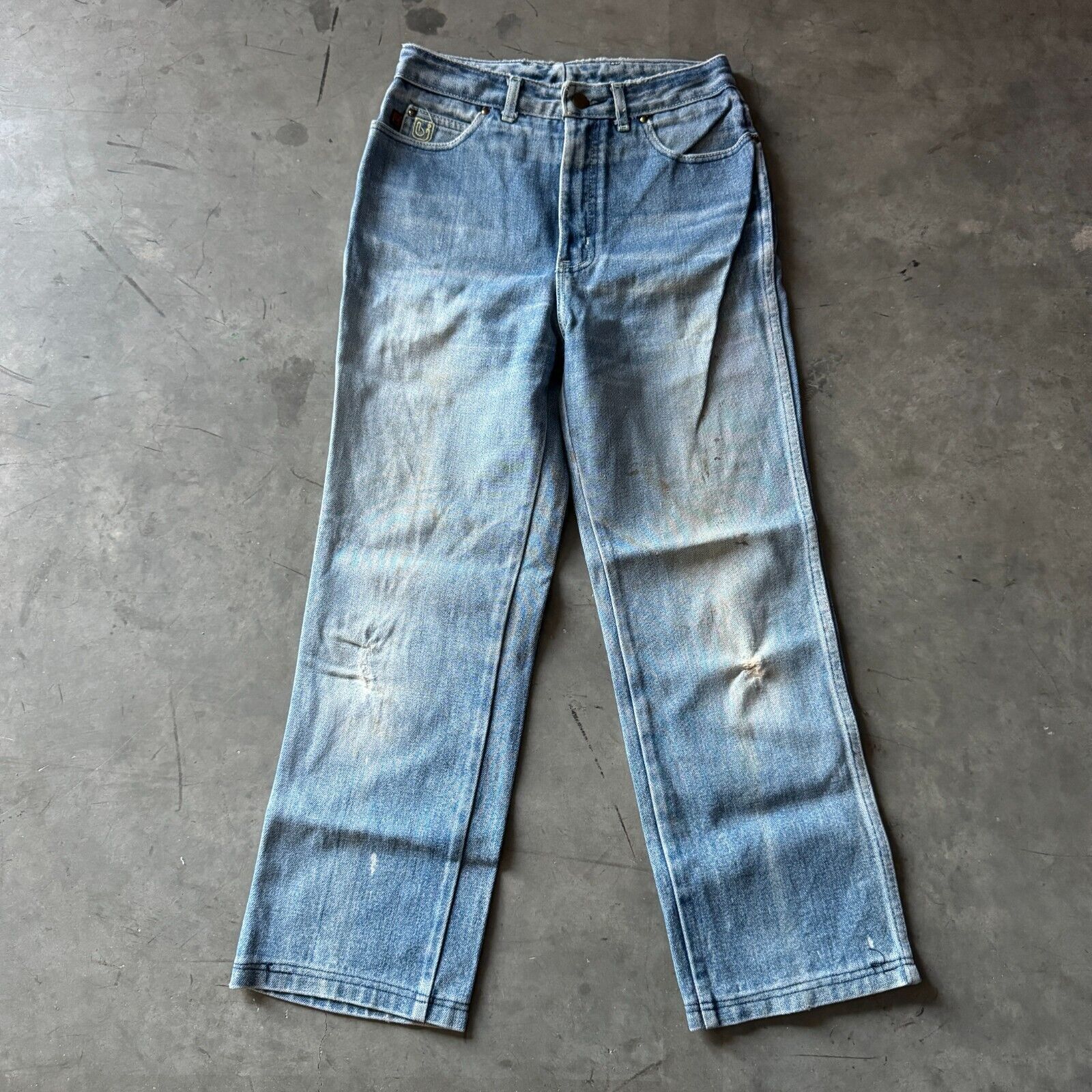 Vintage Vintage 70s Bon Jour Hi-Waist Mom Baggy Denim Jeans 26x25 Size 26" / US 2 / IT 38 - 1 Thumbnail