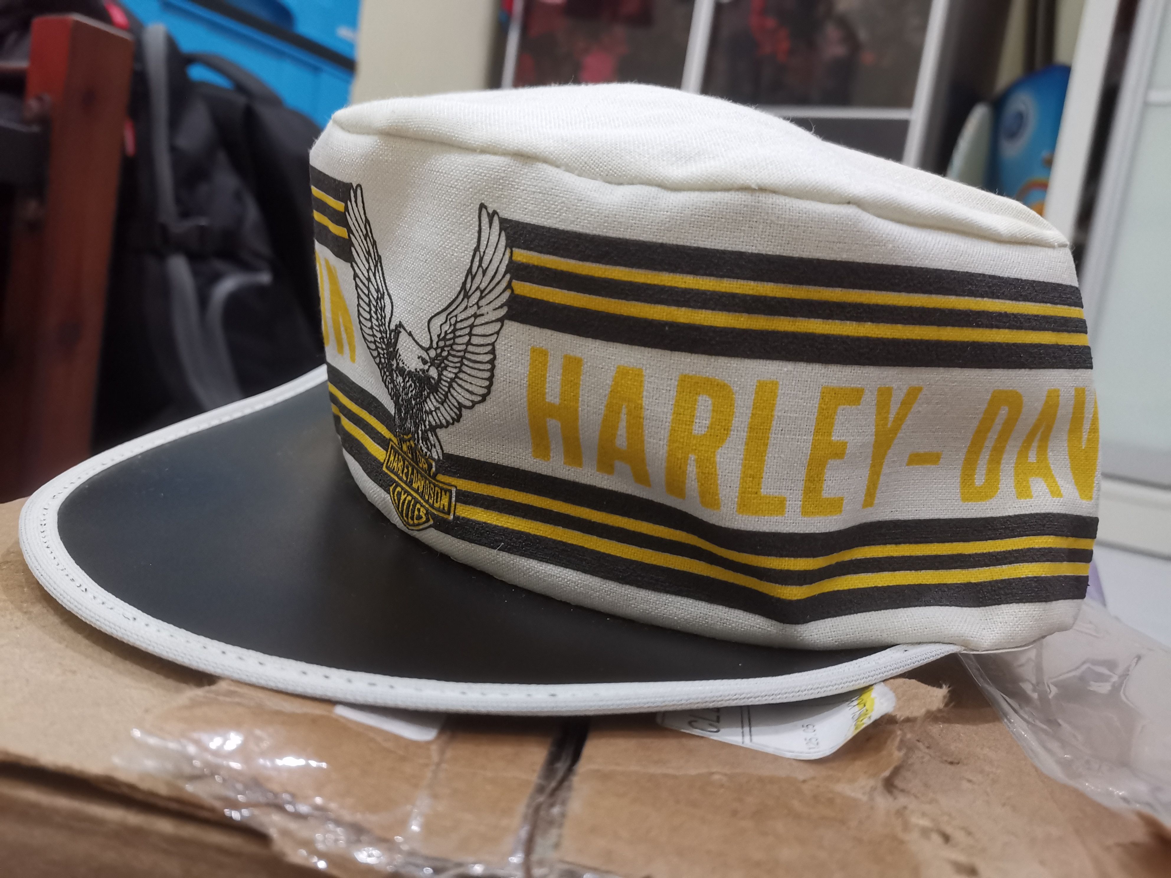 Harley Davidson VINTAGE HARLEY DAVIDSON PAINTER HAT Size ONE SIZE - 3 Thumbnail