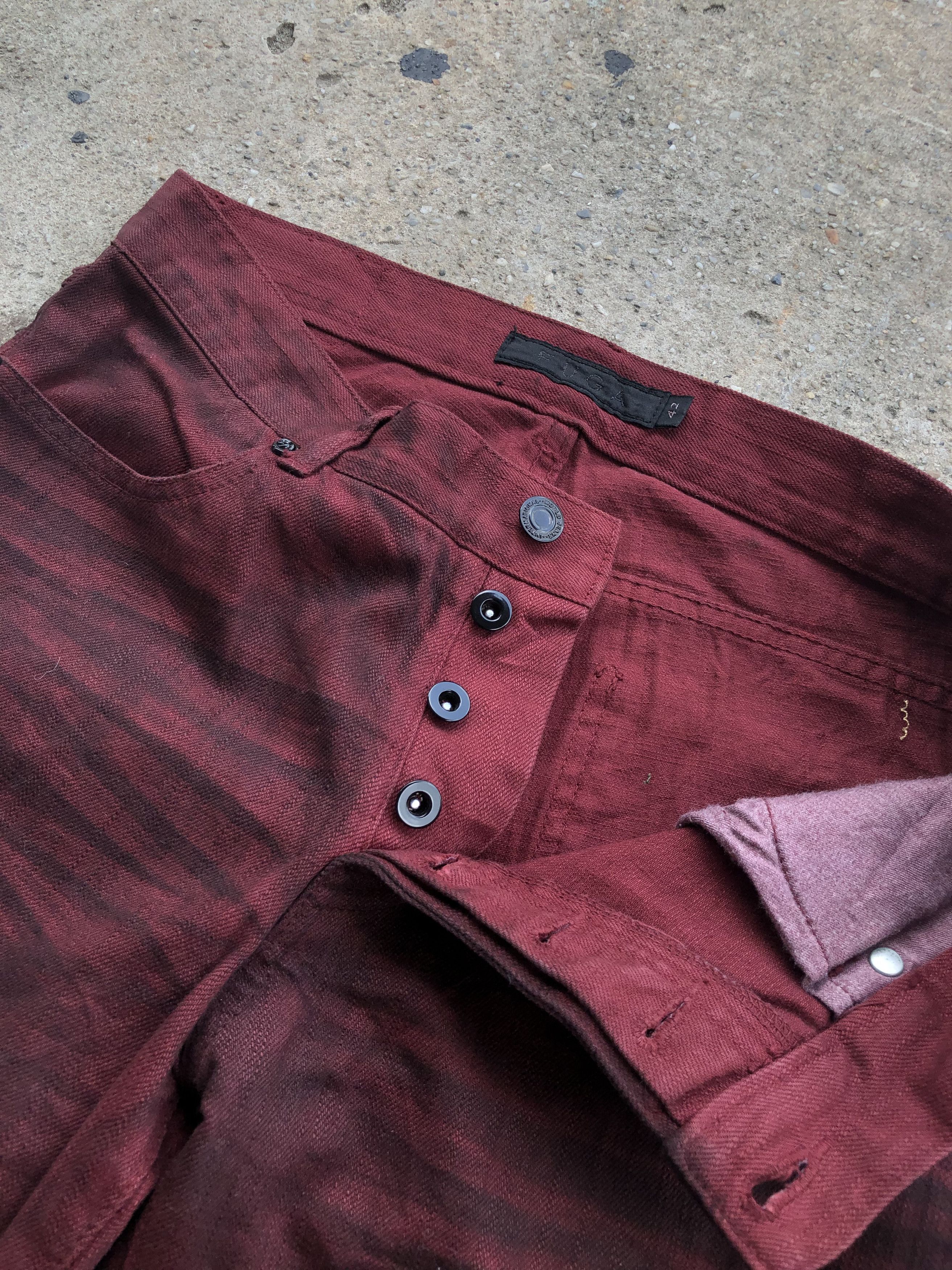 GOSTAR DE FUGA × If Six Was Nine × Le Grande Bleu (L.G.B.) Gostar de fuga Red Clawmark flared denim Size US 30 / EU 46 - 10 Thumbnail