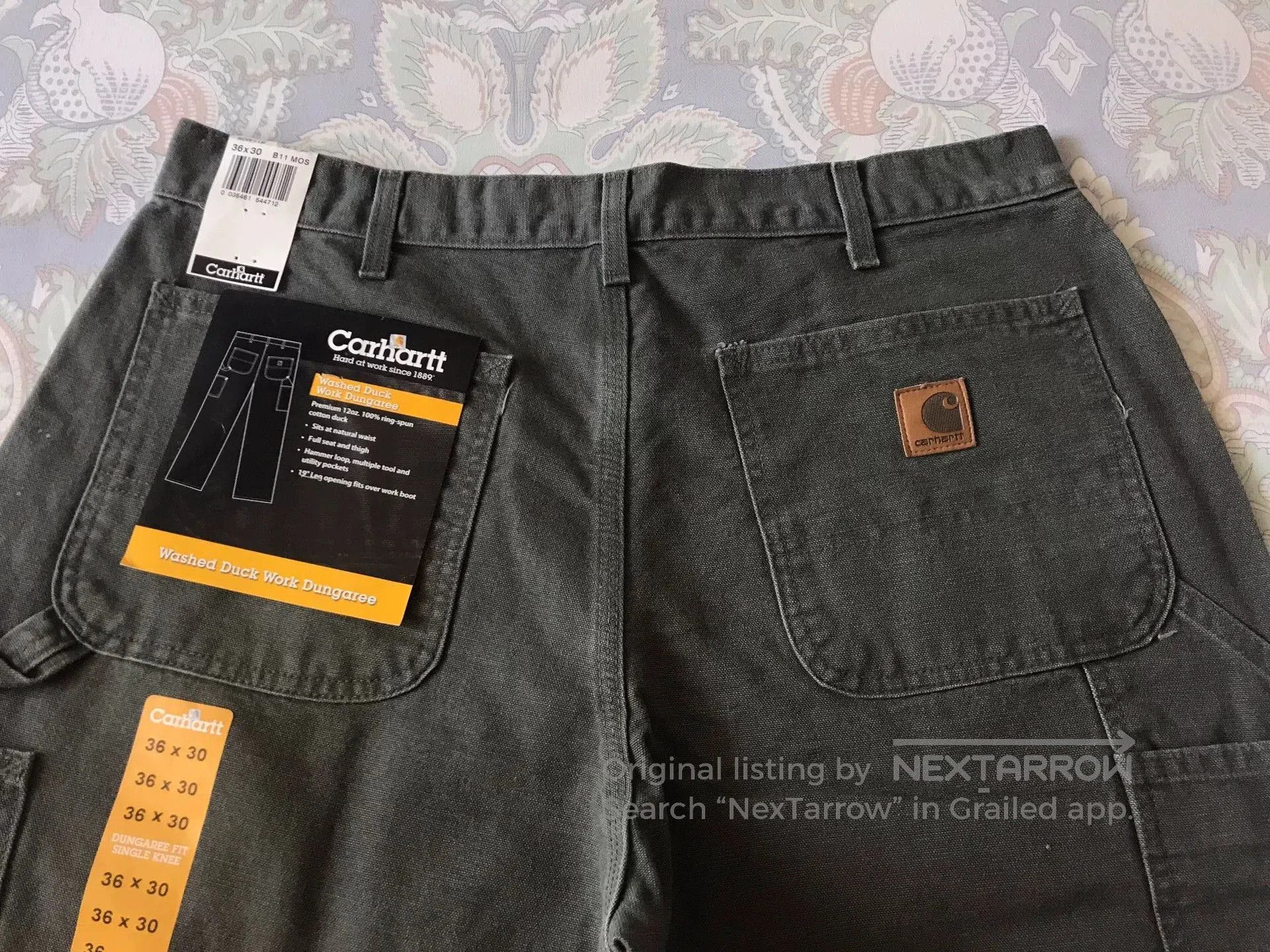Carhartt Carhartt B11 MOS Canvas Work Pants W36L30. Size US 36 / EU 52 - 5 Thumbnail