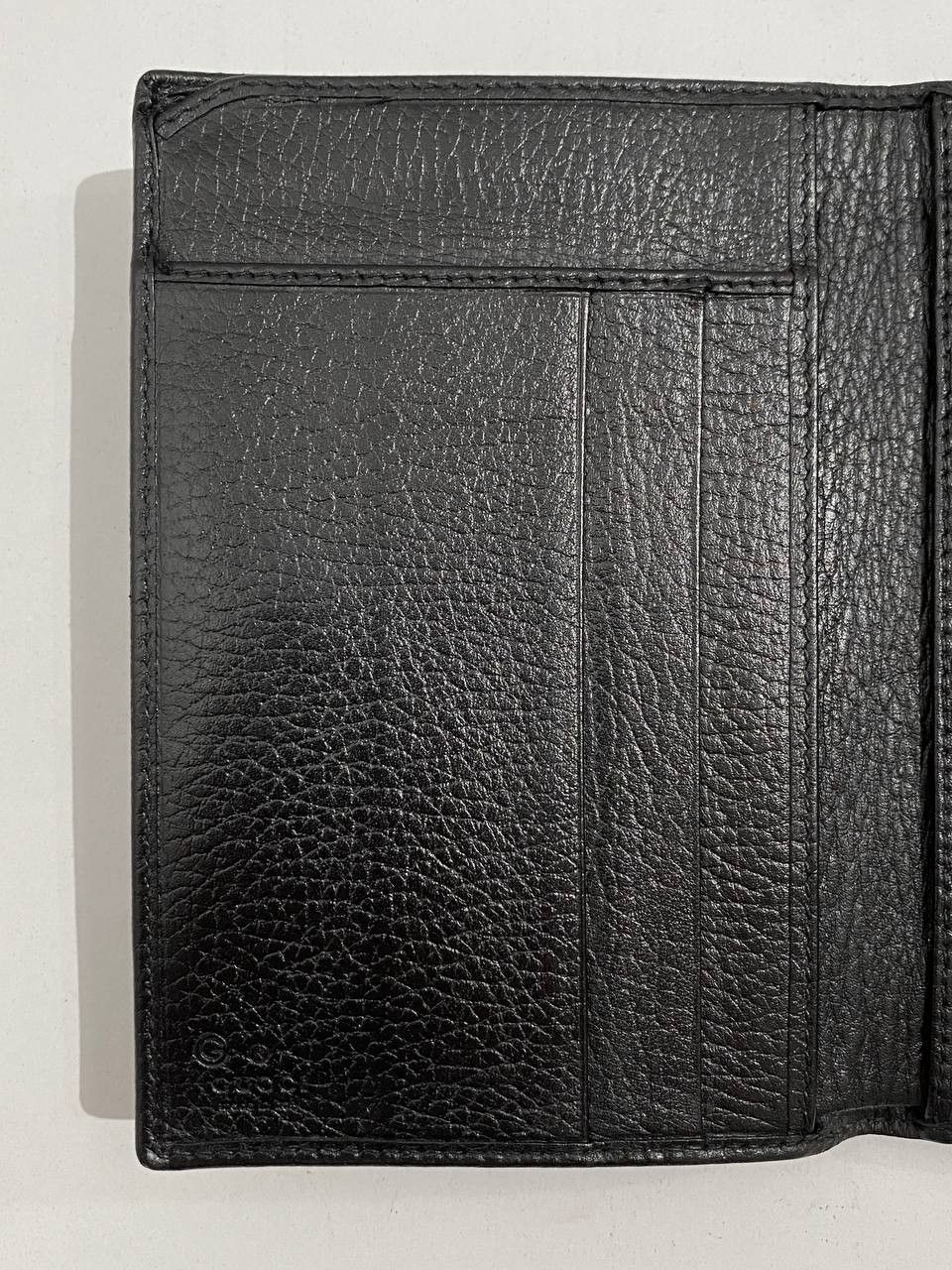 Gucci Gucci Logo Black Calfskin Leather Tri Fold Wallet Size ONE SIZE - 7 Thumbnail