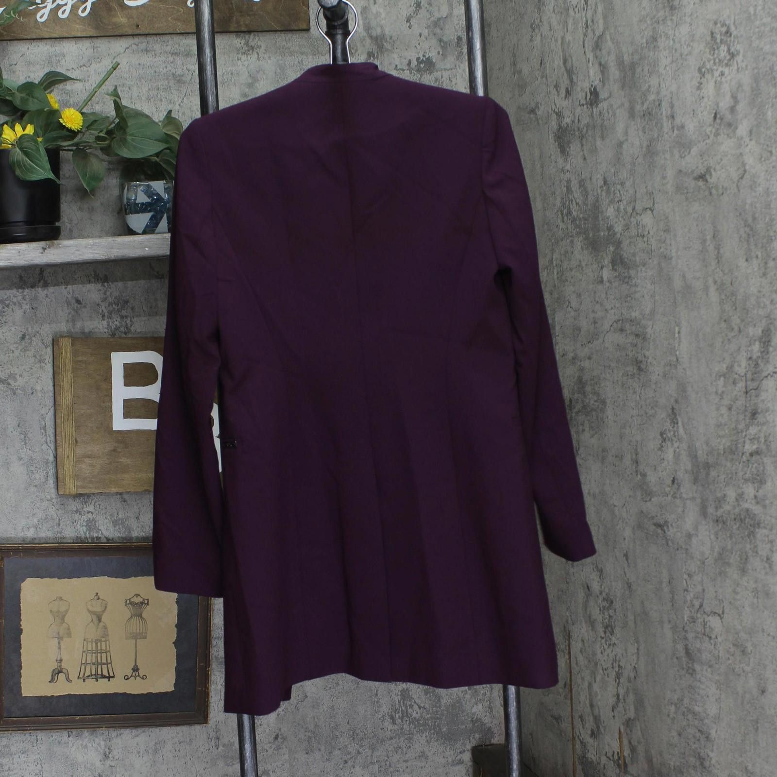 Calvin Klein Nwt Calvin Klein Front Blazer Jacket S27jl165 Aubergine 2 Size XS / US 0-2 / IT 36-38 - 2 Thumbnail