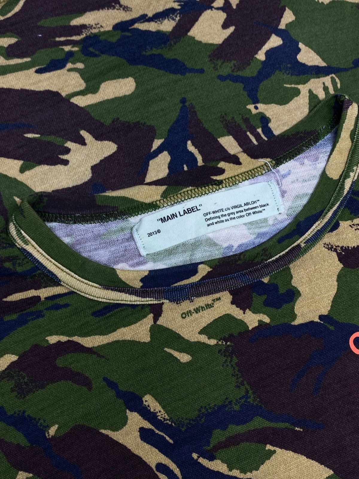 Off-White Off White Peace By Design Camouflage T-shirt Size US S / EU 44-46 / 1 - 12 Thumbnail