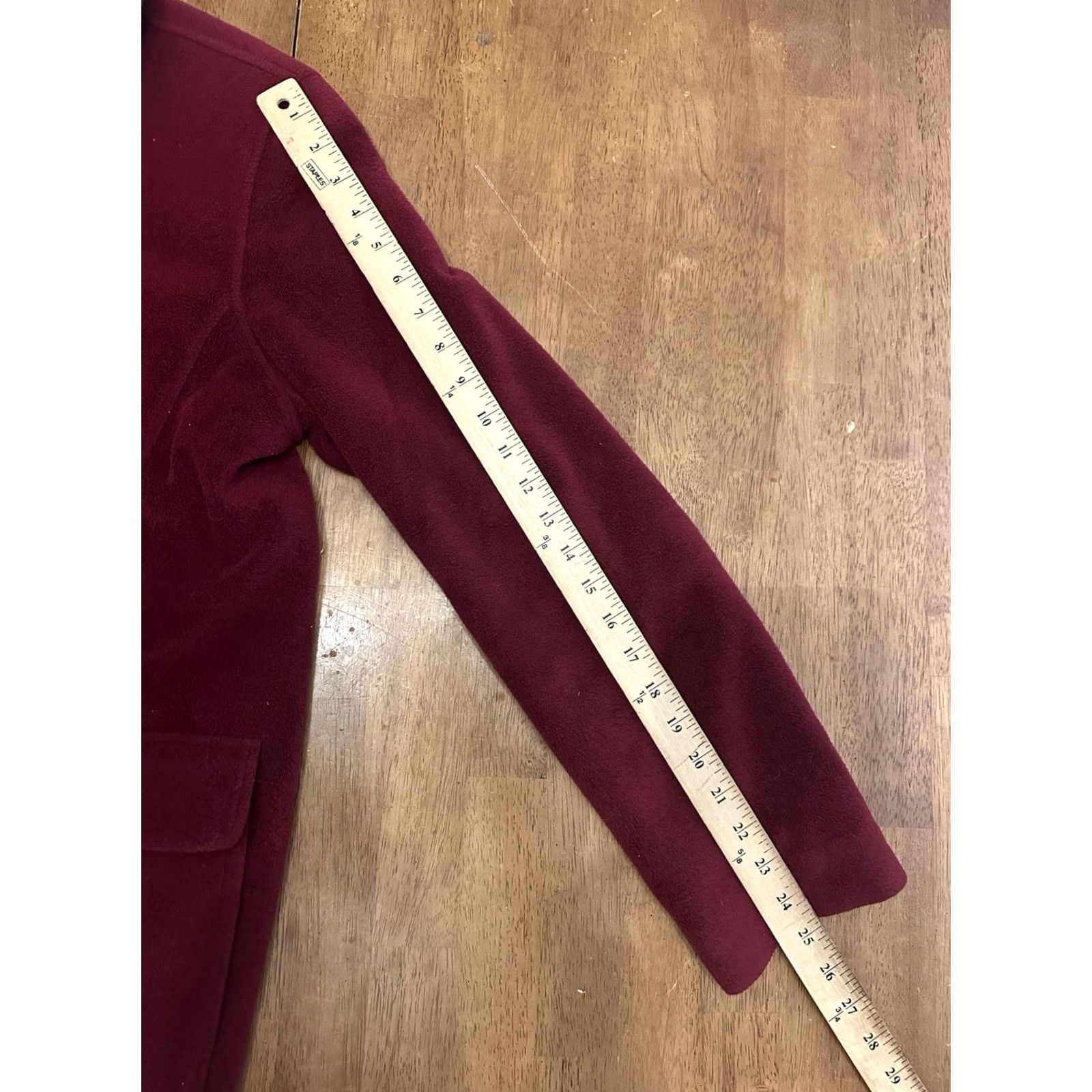 Vintage LL Bean Coat Wool Button Front Jacket Red Large Womens Regular XL Insulated Lined Pockets Collared Fall Winter Vintage Y2K Size XL / US 12-14 / IT 48-50 - 6 Thumbnail