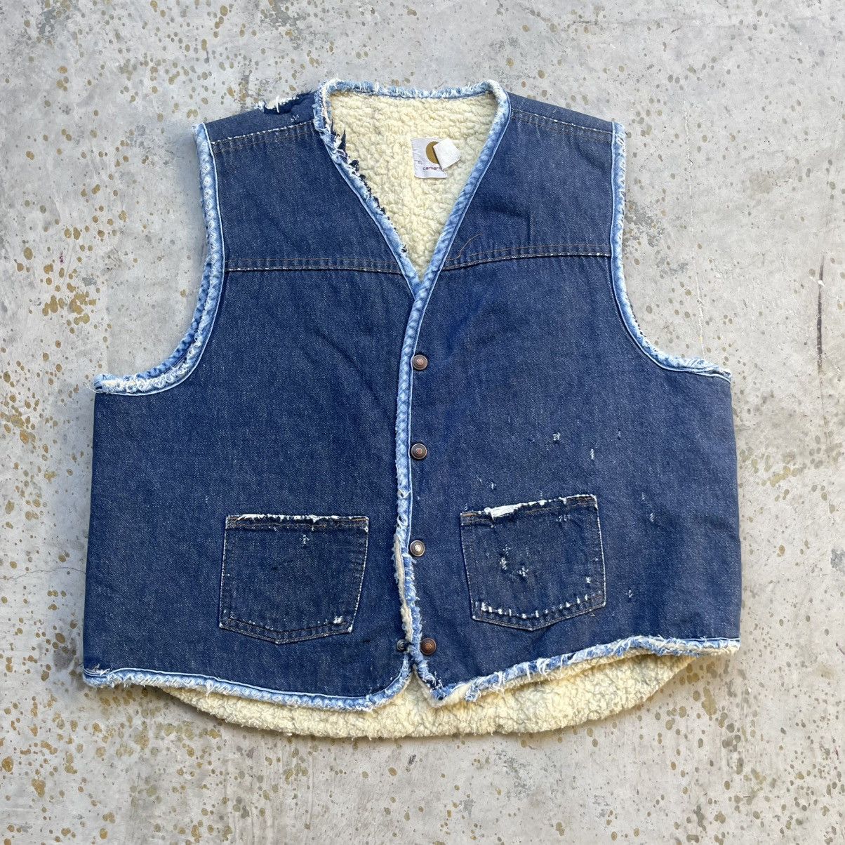 Carhartt Vintage denim blue Carhartt Sherpa vest Size US XL / EU 56 / 4 - 4 Thumbnail