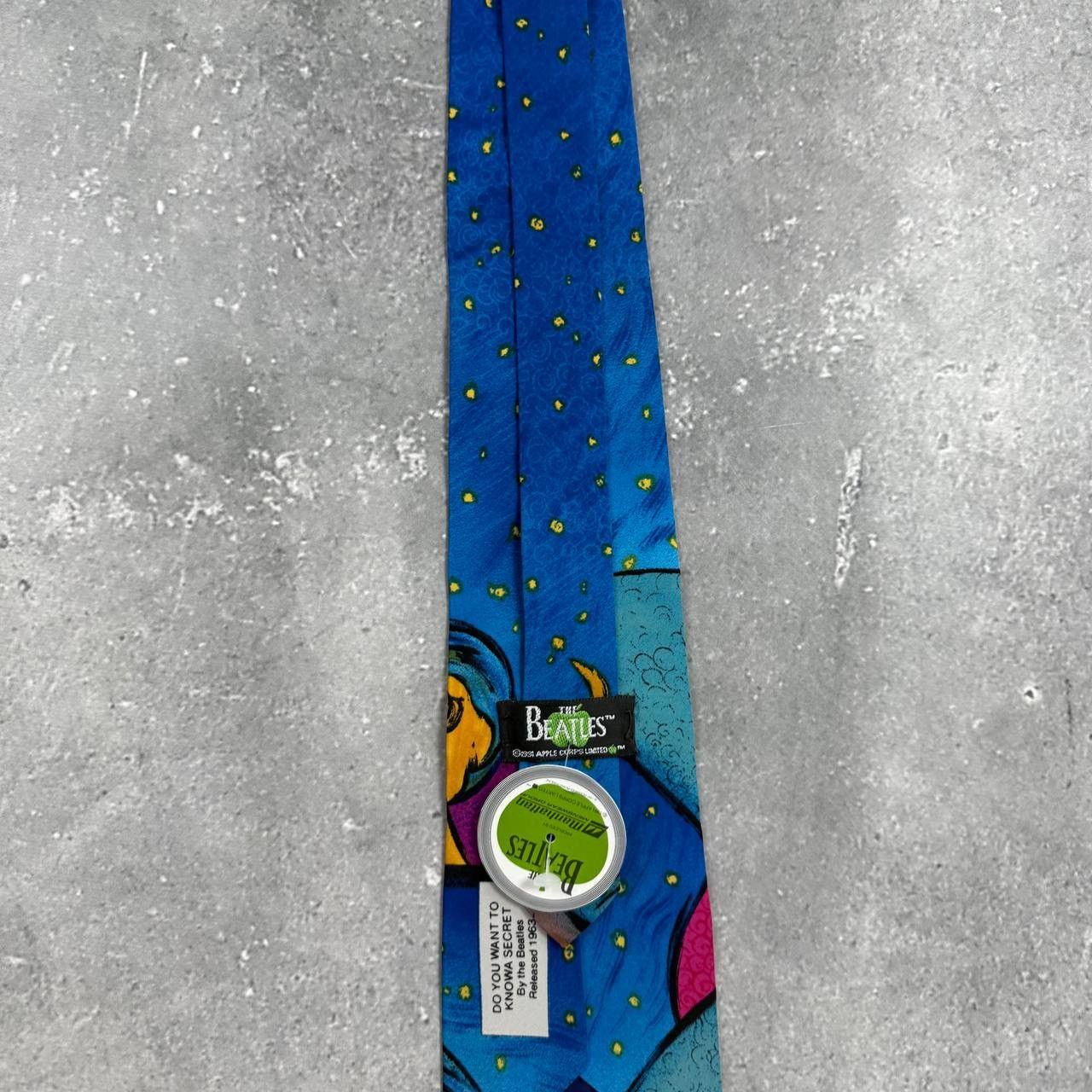 Vintage Vintage 1991 The Beatles Do You Want Know A Secret Silk Tie Size ONE SIZE - 7 Thumbnail