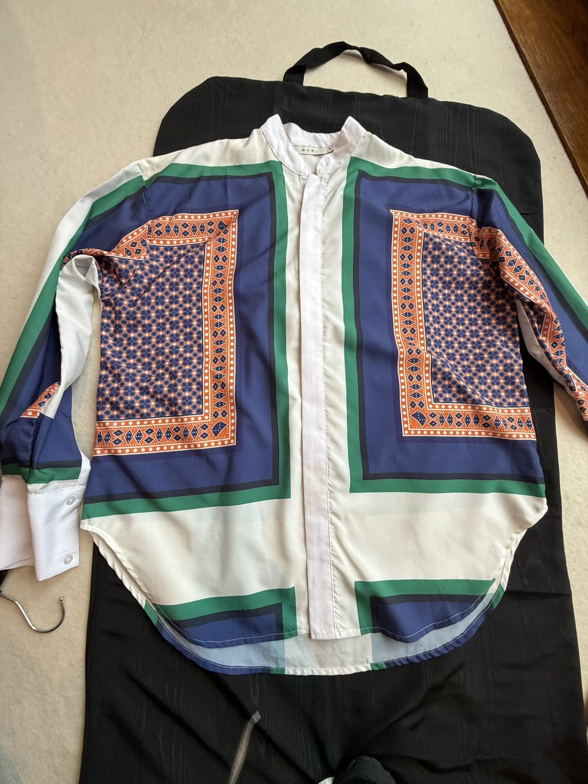 MNML MNML Kanye Coachella shirt grail white colour block pattern Size US L / EU 52-54 / 3 - 24 Thumbnail