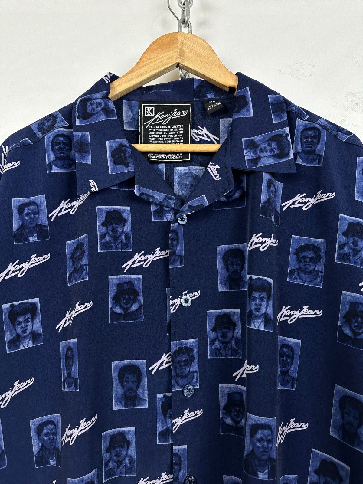 Karl Kani Vintage Karl Kani Jeans Monogram All Over Print Shirt Size US XL / EU 56 / 4 - 6 Thumbnail