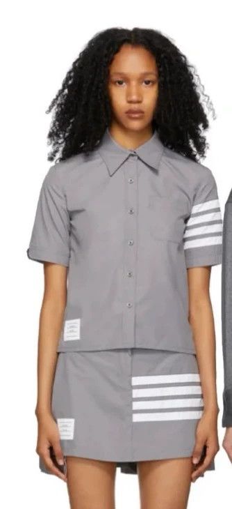 Thom Browne Thom Browne size38 Grey shirt Size XS / US 0-2 / IT 36-38 - 2 Thumbnail