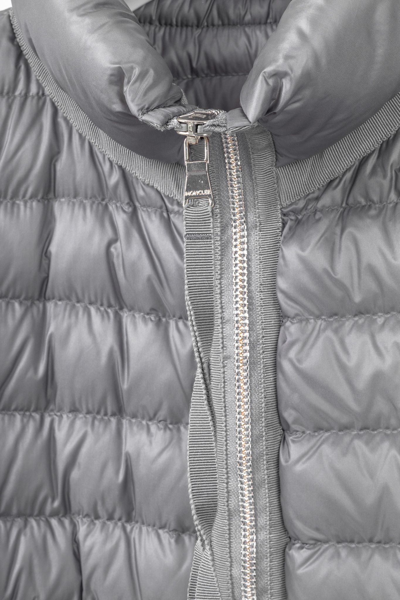 Moncler Moncler Longue Saison Bogue Grey Nylon Puffer Coat Size L / US 10 / IT 46 - 6 Thumbnail