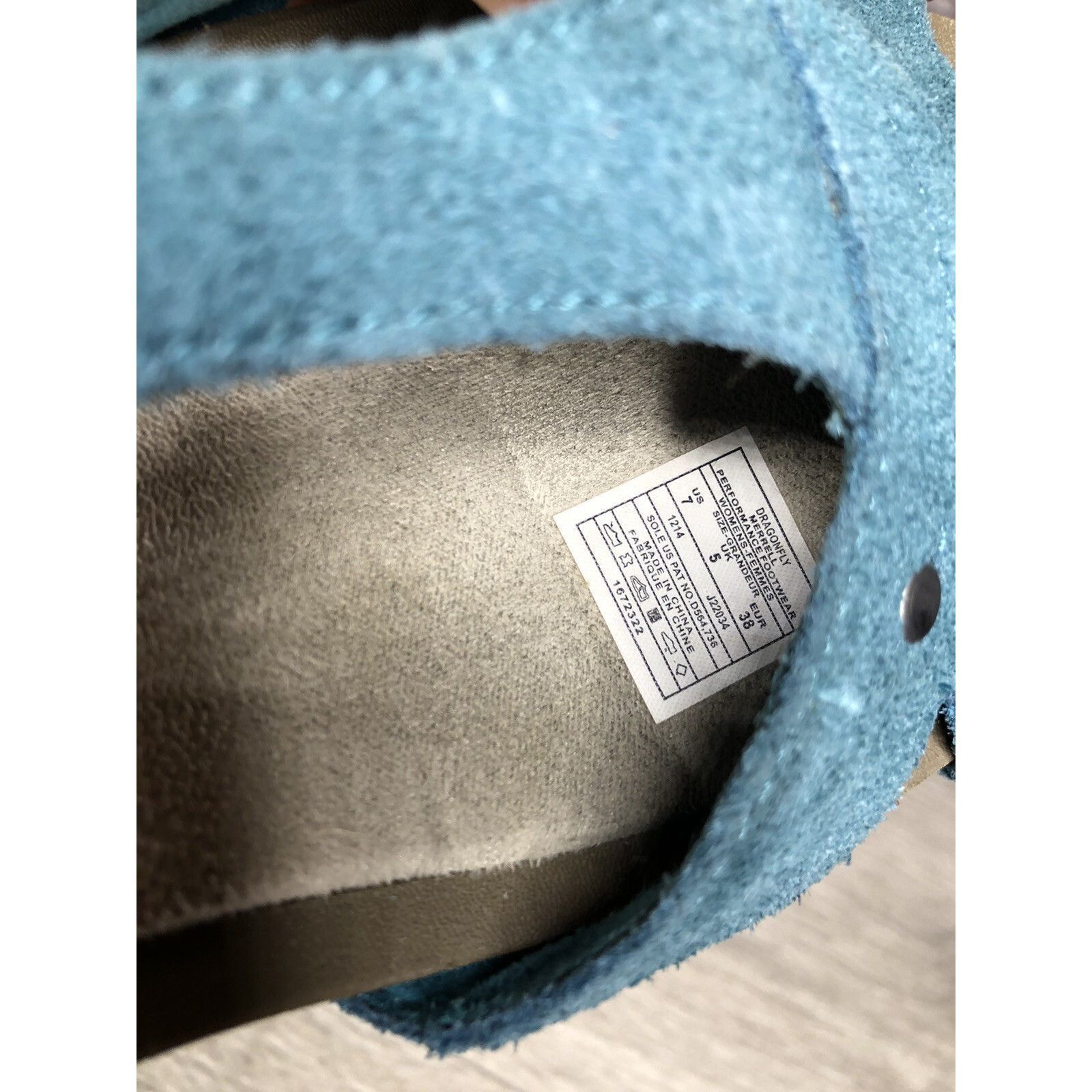 Merrell Merrell Revalli Dragonfly Blue Teal Leather Strappy Wedge Sa Size US 7 / IT 37 - 8 Thumbnail