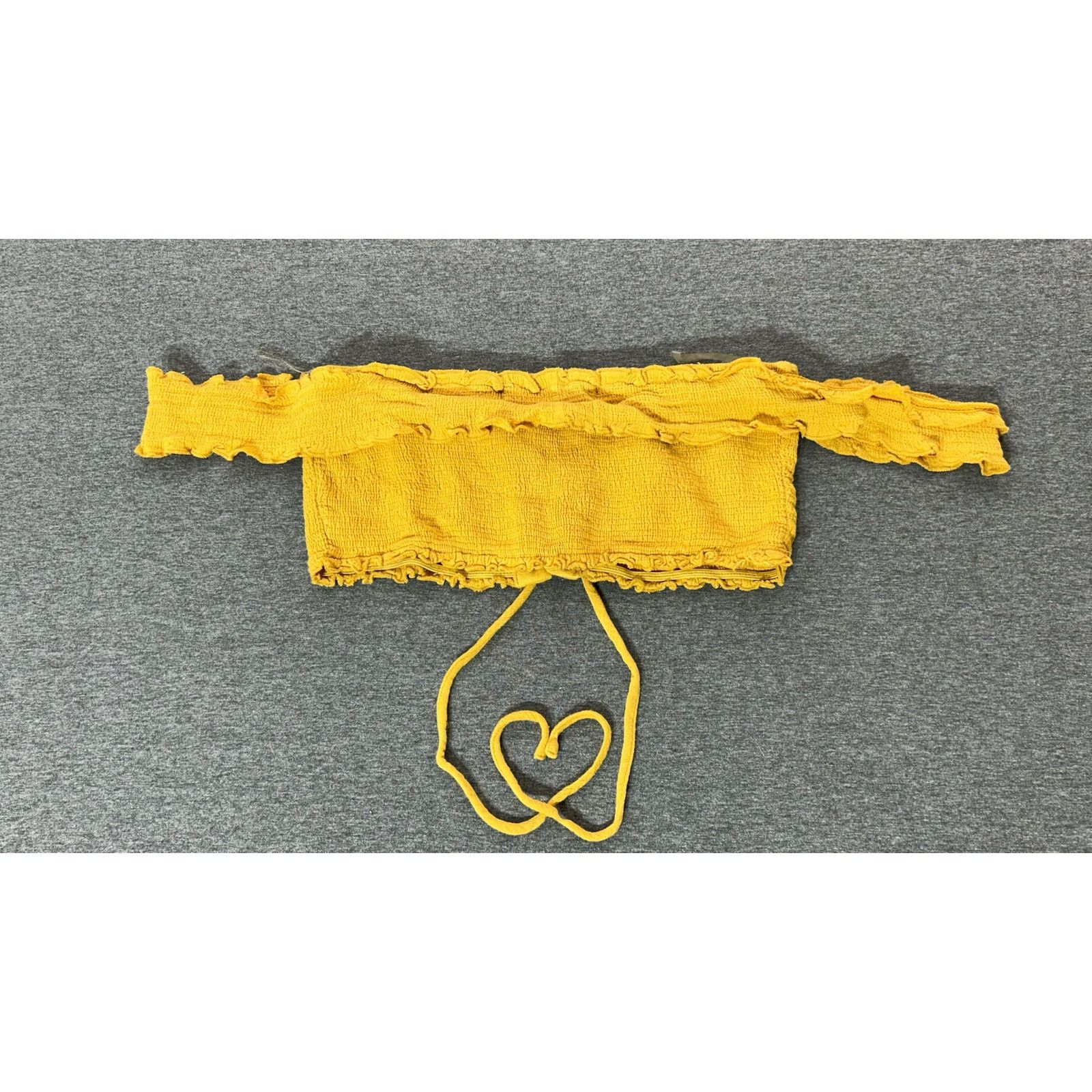 Other Nectar Clothing | Lace Up Ruffle Sleeve Crop Top | Small Size S / US 4 / IT 40 - 1 Thumbnail