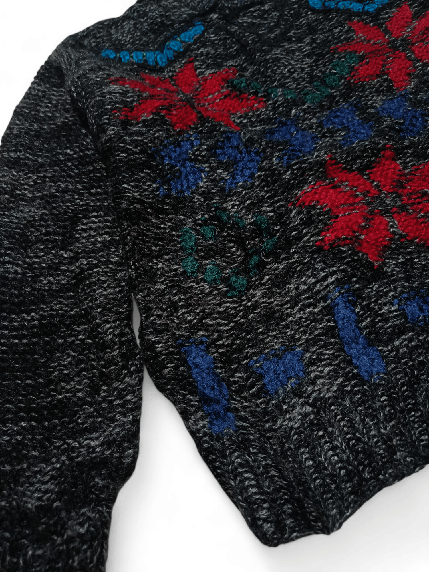 Other Vintage 80s CC SPORT Abstract Motifs Knit Acrylic Sweater Size M / US 6-8 / IT 42-44 - 4 Thumbnail