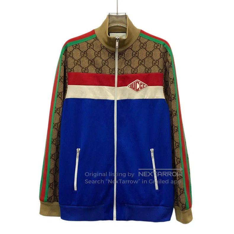 Gucci Gucci Colour block logo jacquad striped zipper zipper long Size US M / EU 48-50 / 2 - 1 Thumbnail