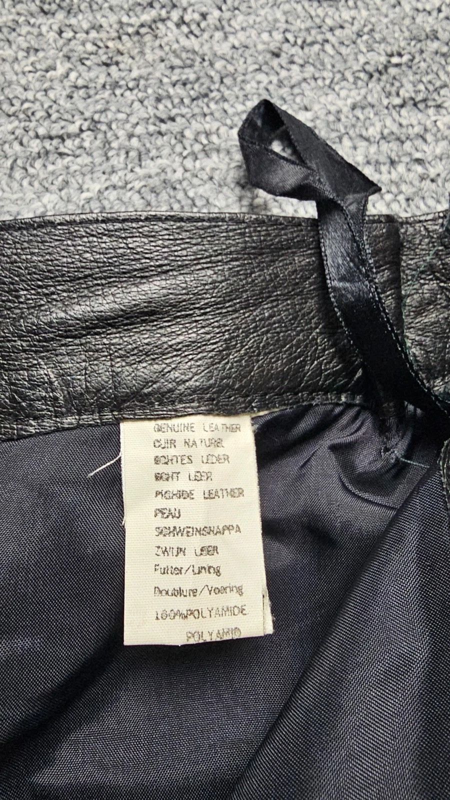 Other Buster Genuine Leather Pants Women W28 Black High Rise Size 28" / US 6 / IT 42 - 4 Thumbnail