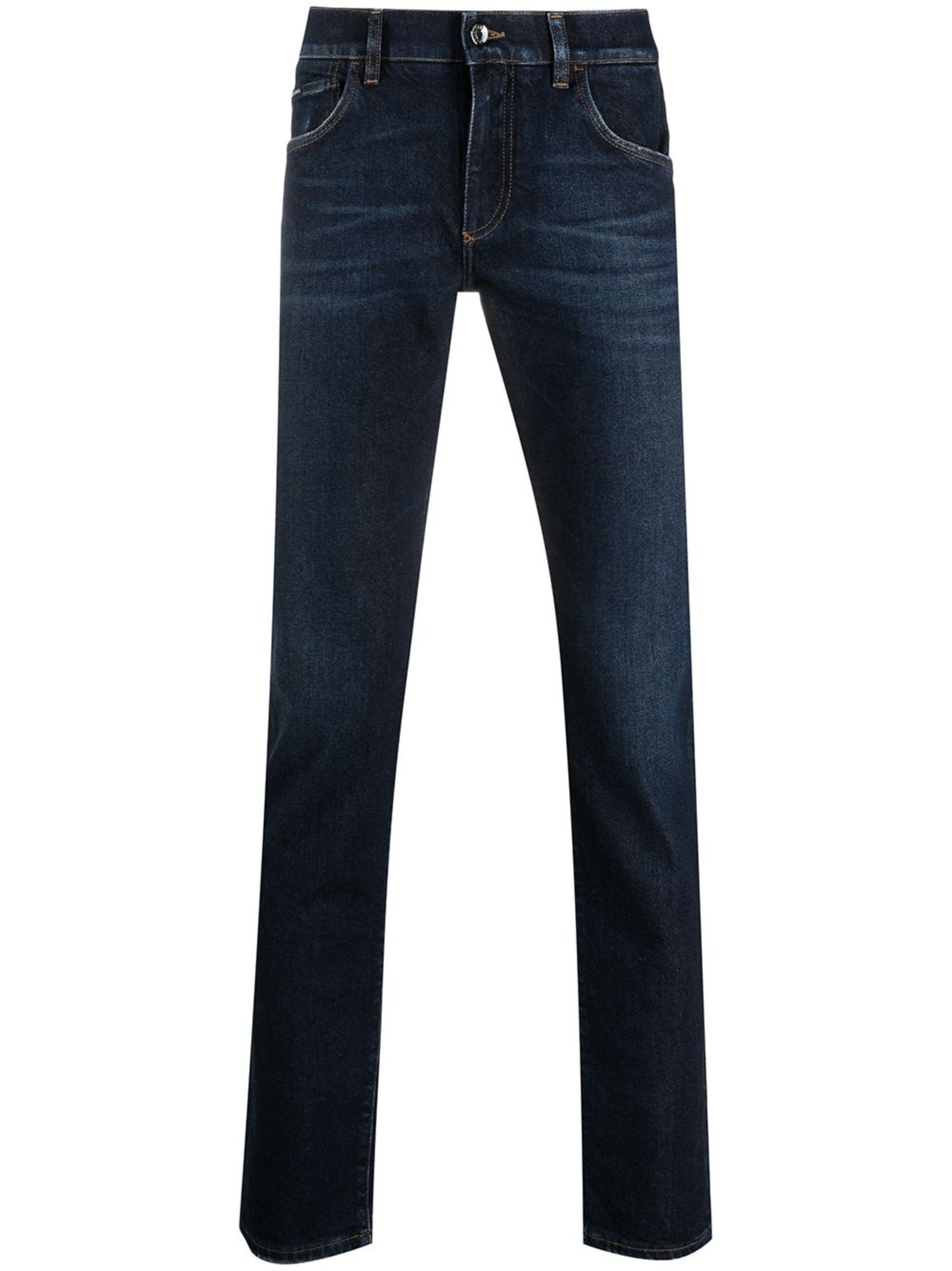 Dolce & Gabbana o1y0125 Logo Jeans in Blue Size US 28 / EU 44 - 1 Thumbnail