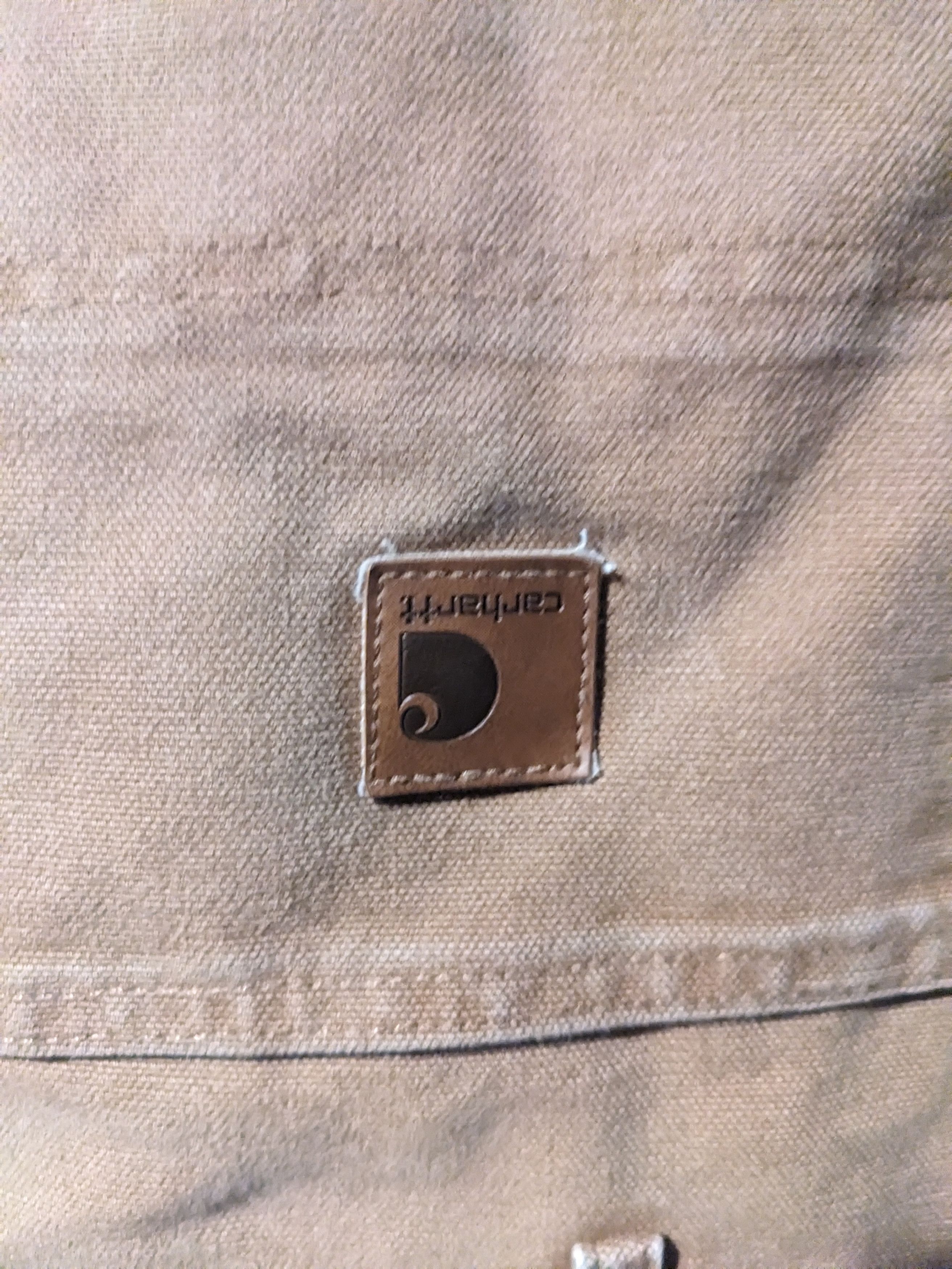 Carhartt × Vintage Vintage Carhartt 38 x 32 Cargo Brown Canvas Pants Size US 38 / EU 54 - 2 Thumbnail
