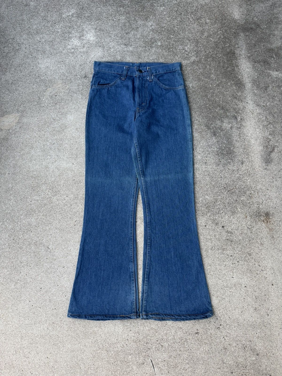 Levi's × Vintage Vtg 70’s Levi’s 646 Orange Tab Bellbottom Flare Jeans 28x28 Size US 28 / EU 44 - 2 Thumbnail