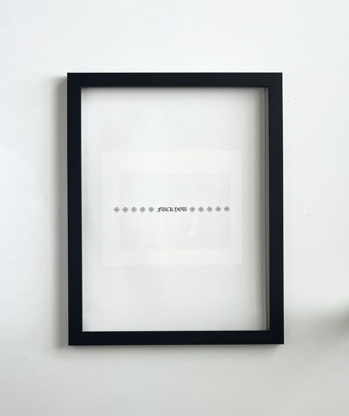Chrome Hearts Chrome Hearts F you Framed poster 9x11 Size ONE SIZE - 1 Thumbnail