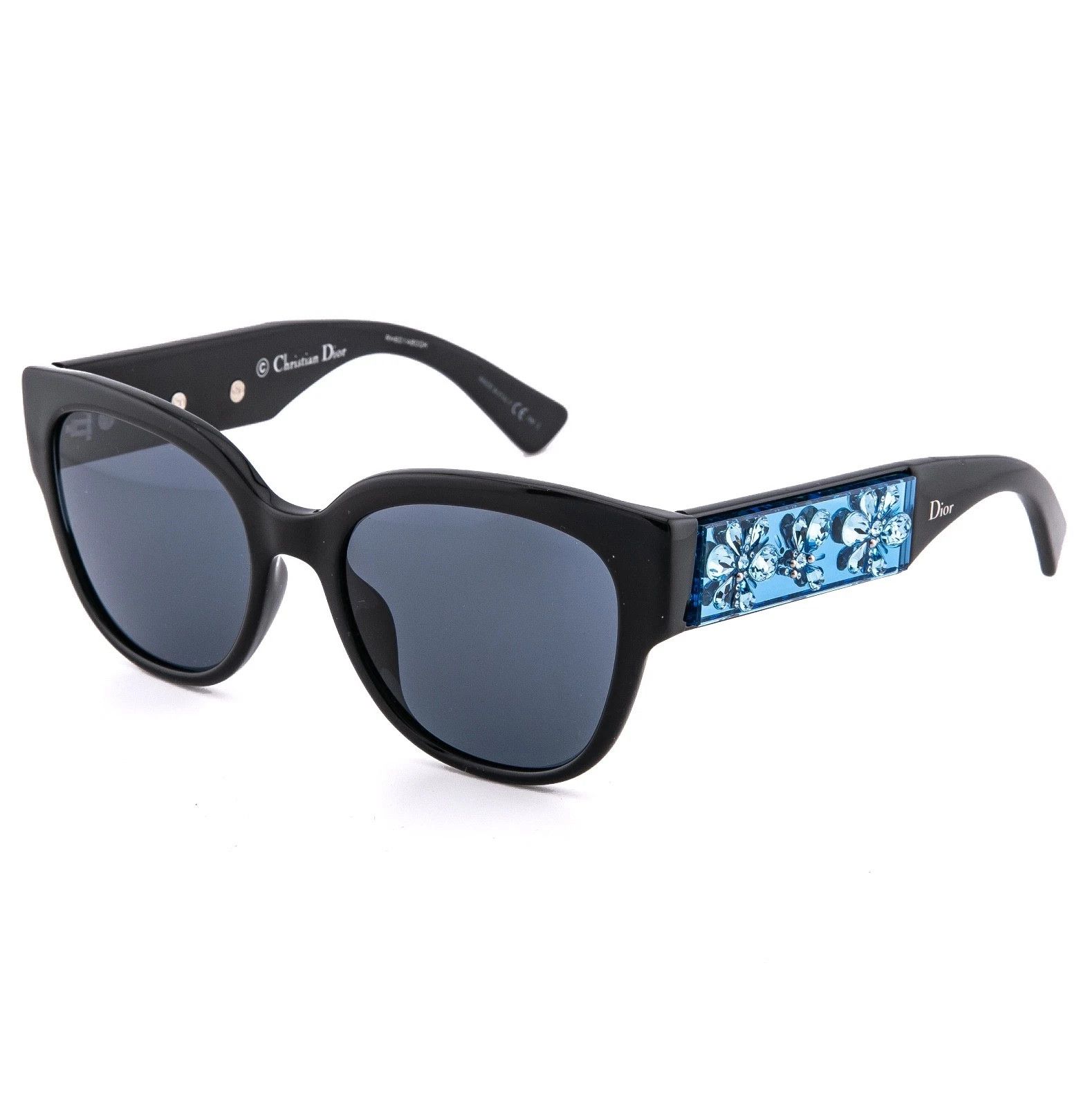 Christian Dior Monsieur CHRISTIAN DIOR MERCURIAL Black Blue Bold Sunglasse Size ONE SIZE - 4 Thumbnail