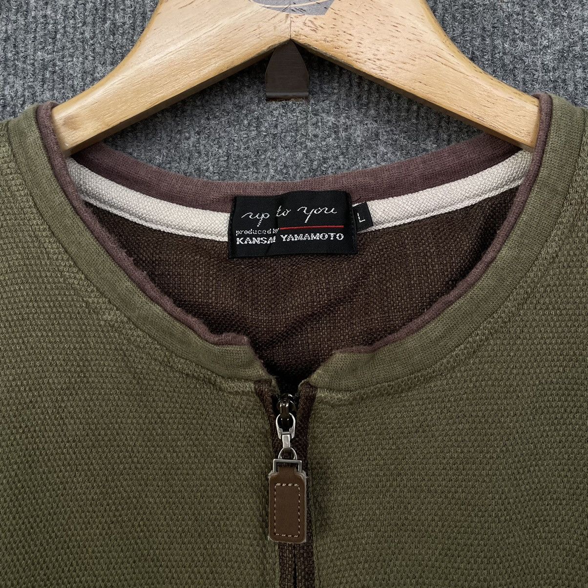 Designer × Japanese Brand × Kansai Yamamoto Up To You by Kansai Yamamoto Quarter Zipper Cropped Tee Size US L / EU 52-54 / 3 - 4 Thumbnail