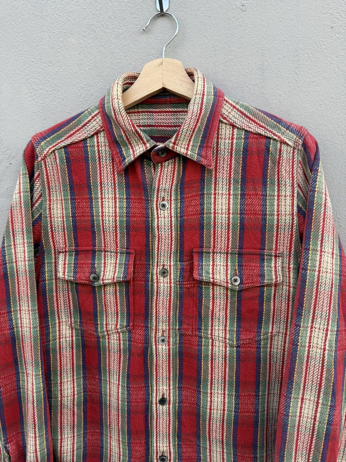 Nigel Cabourn RARE🔥Vintage Nigel Cabourn Reversible Flannel Checked Plaid Size US S / EU 44-46 / 1 - 13 Thumbnail