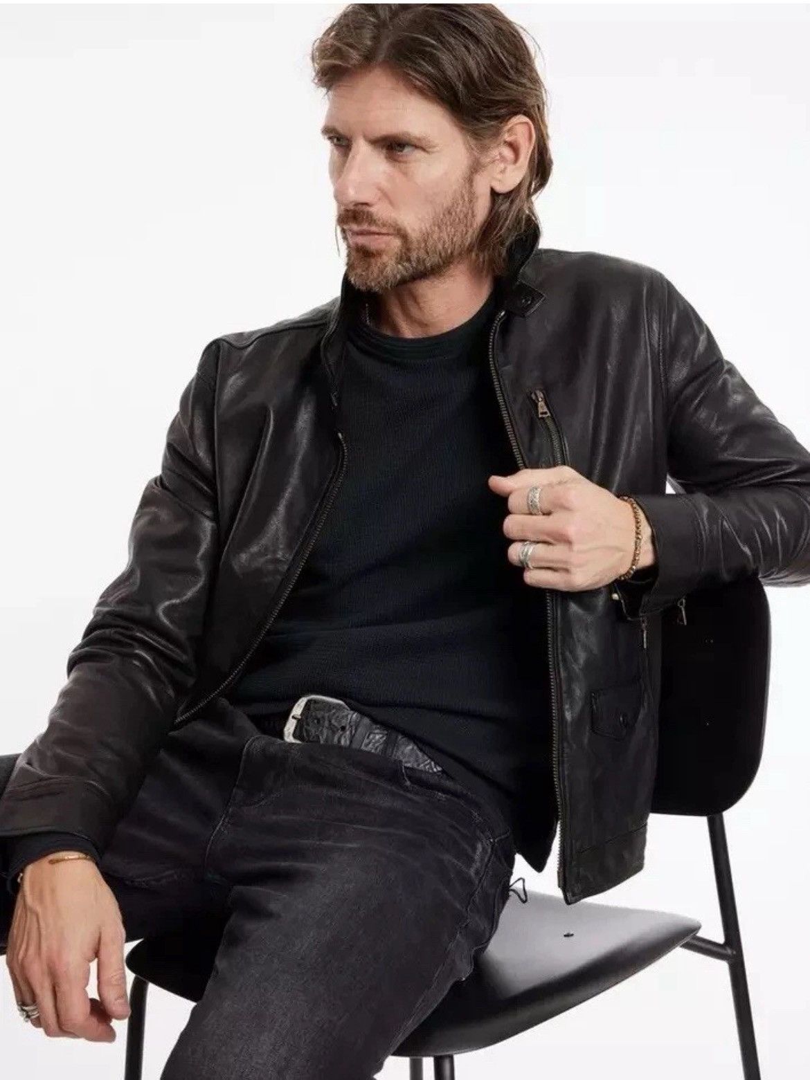 John Varvatos John Varvatos York Leather Jacket size EU 40 USA 50 Size US M / EU 48-50 / 2 - 6 Thumbnail