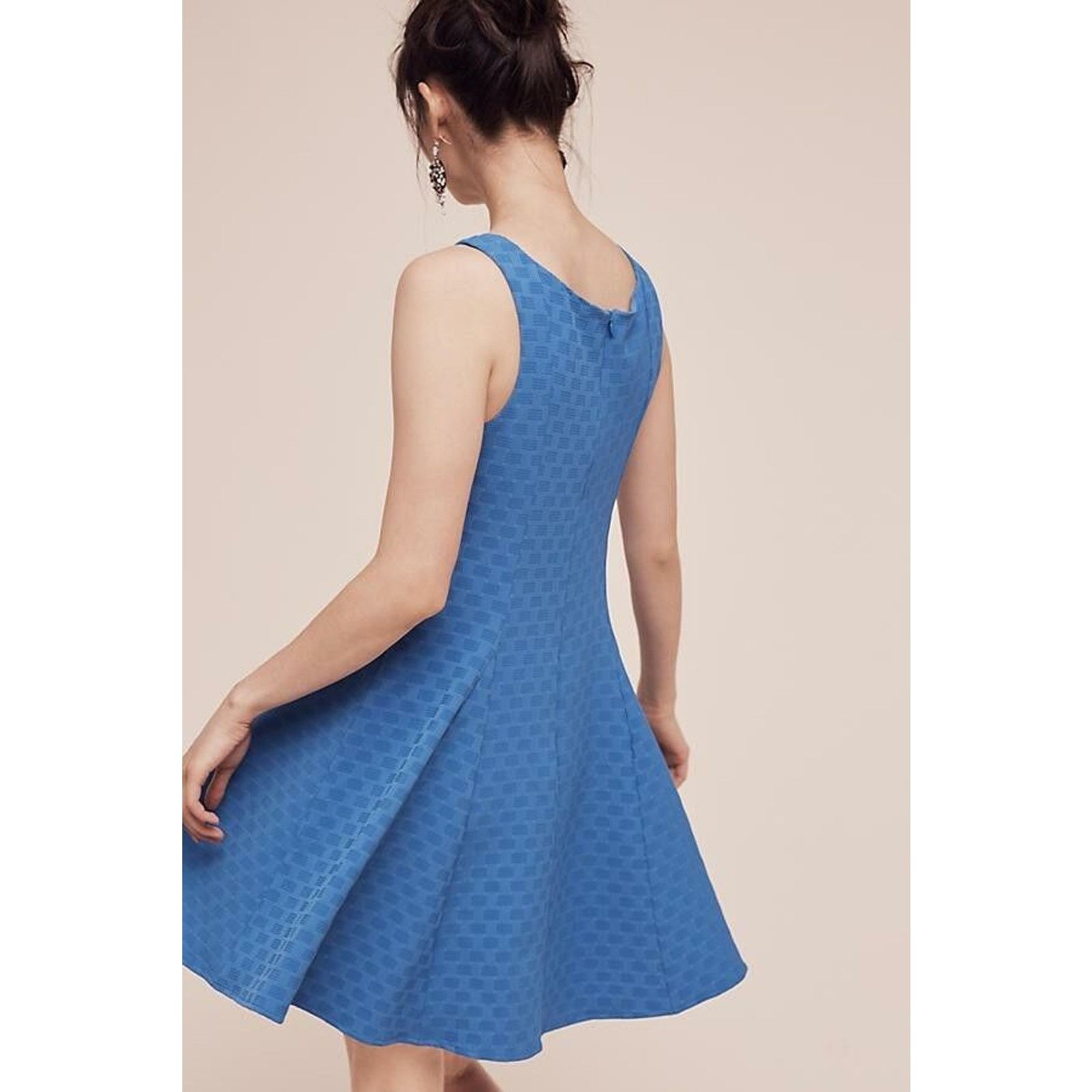 Anthropologie New Anthropologie Bleu de Jour Textured Mini Dress E Franco Size XS / US 0-2 / IT 36-38 - 3 Thumbnail