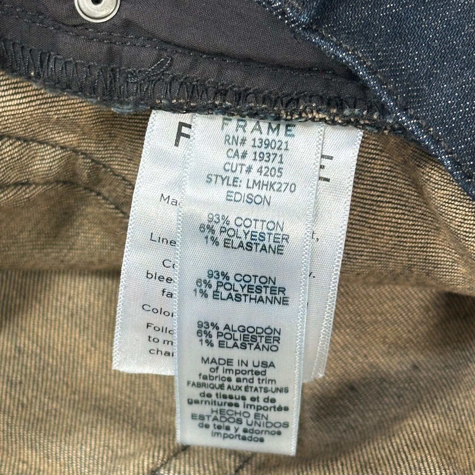 Frame FRAME Men's L'Homme Skinny Mid Rise Jeans Size 42 Size US 42 / EU 58 - 7 Thumbnail