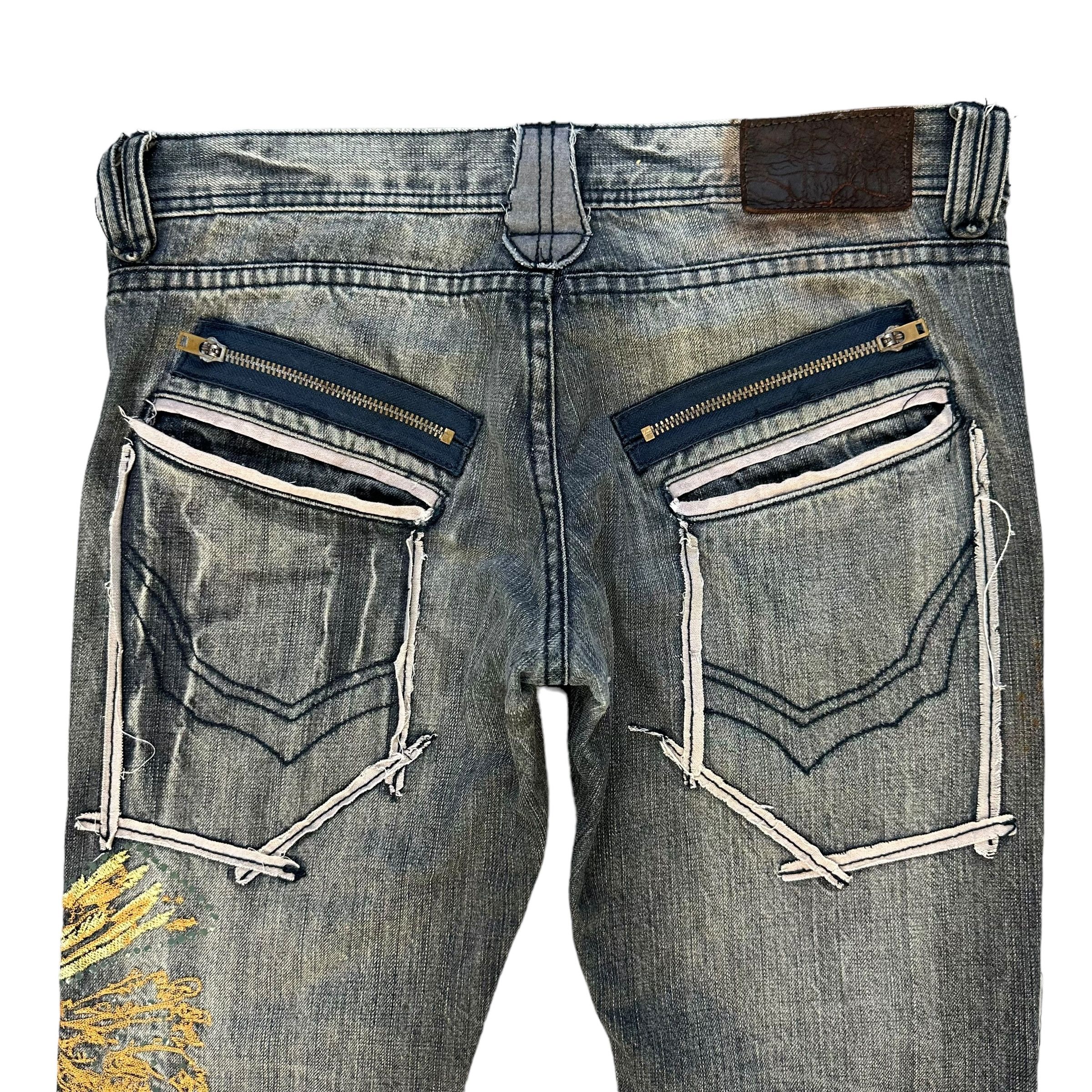 Japanese Brand TORNADO MART Very Nice Design Jeans Denim Pant #A44-1018 Size 33" - 11 Thumbnail