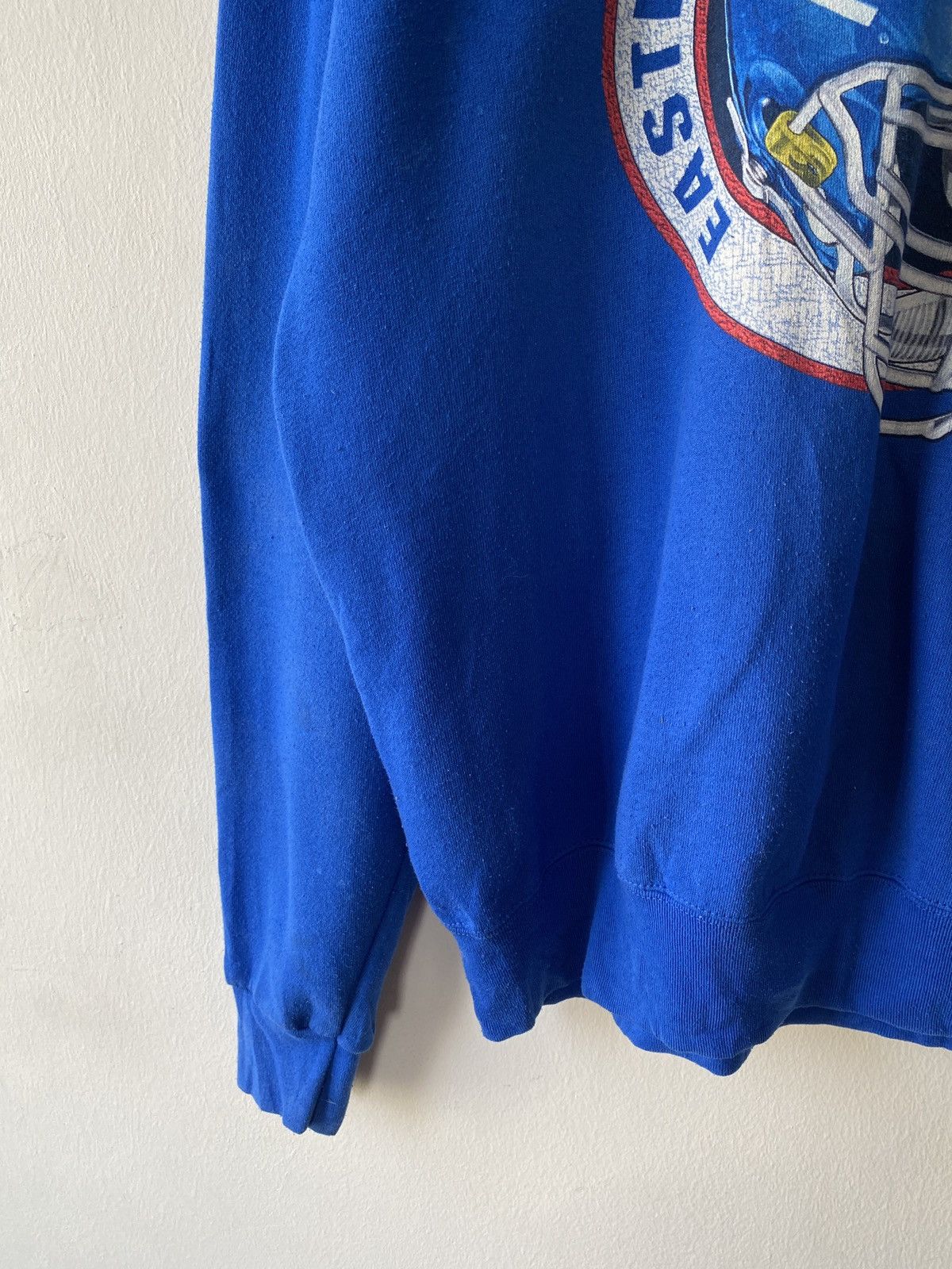 NFL × Vintage Vintage 90’s New York Giants Distressed Sweatshirt Size US XL / EU 56 / 4 - 8 Thumbnail