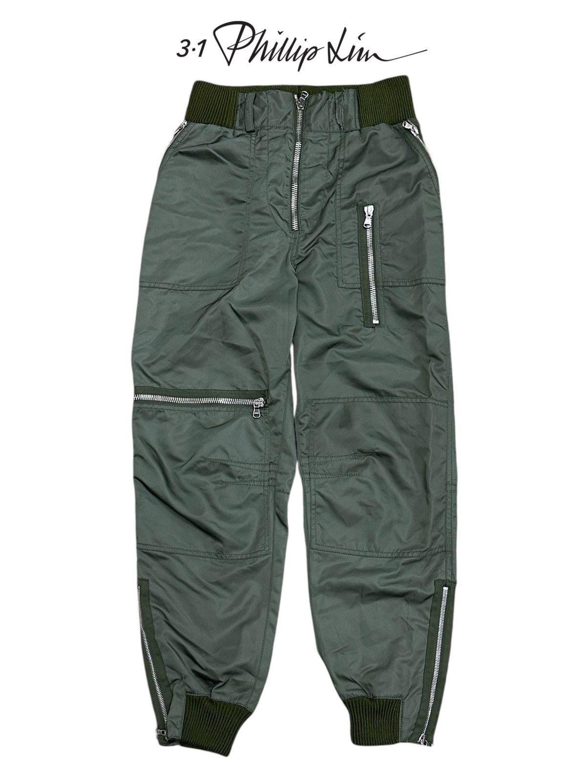 3.1 Phillip Lim 3.1 Phillip Lim Flight Cargo Bomber Zipper Pant Size US 32 / EU 48 - 1 Thumbnail