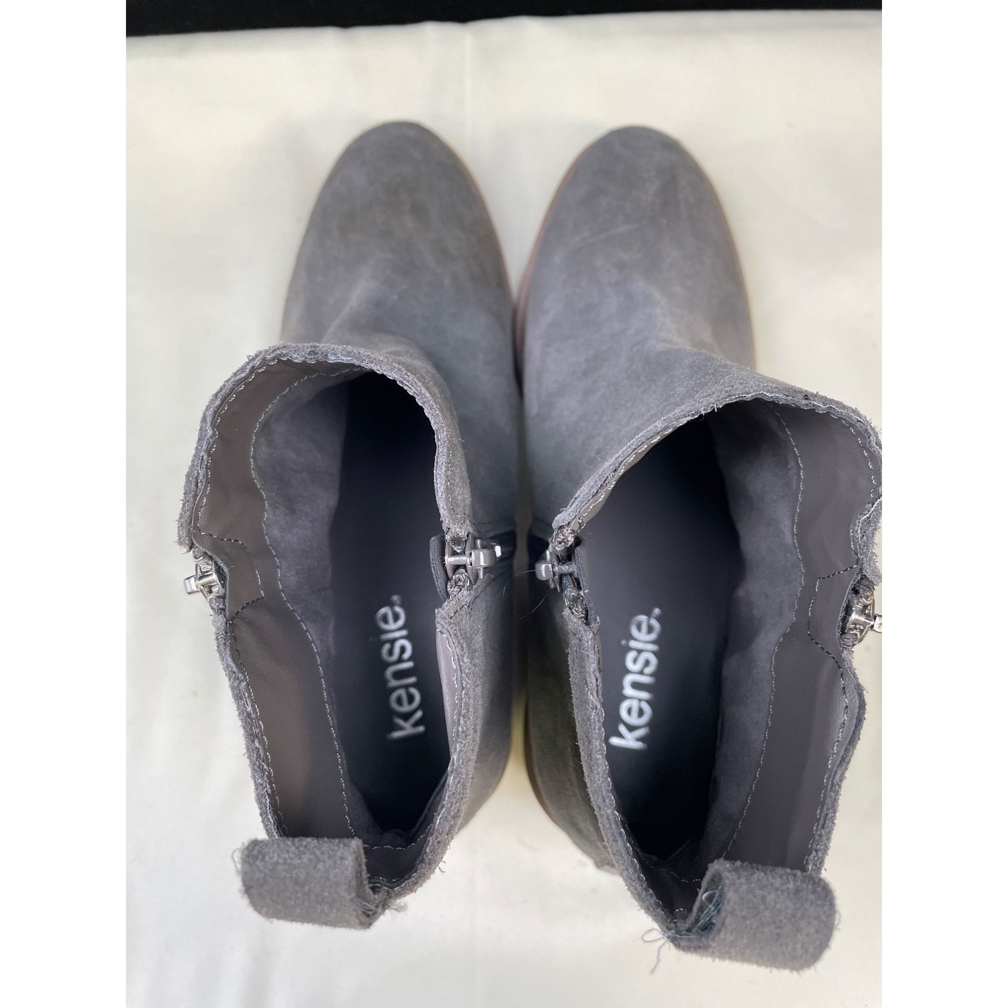 Other Kensie Women's Suede Gray Ankle boots / Shoes Size 6.5 SKU 5 Size US 6.5 / IT 36.5 - 5 Thumbnail