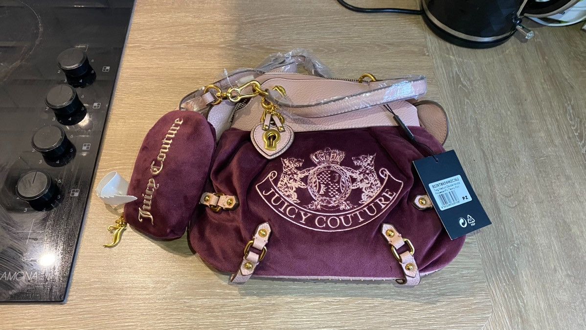 Juicy Couture JUICY COUTURE VELVET BAG TWIG DOGS Grailed