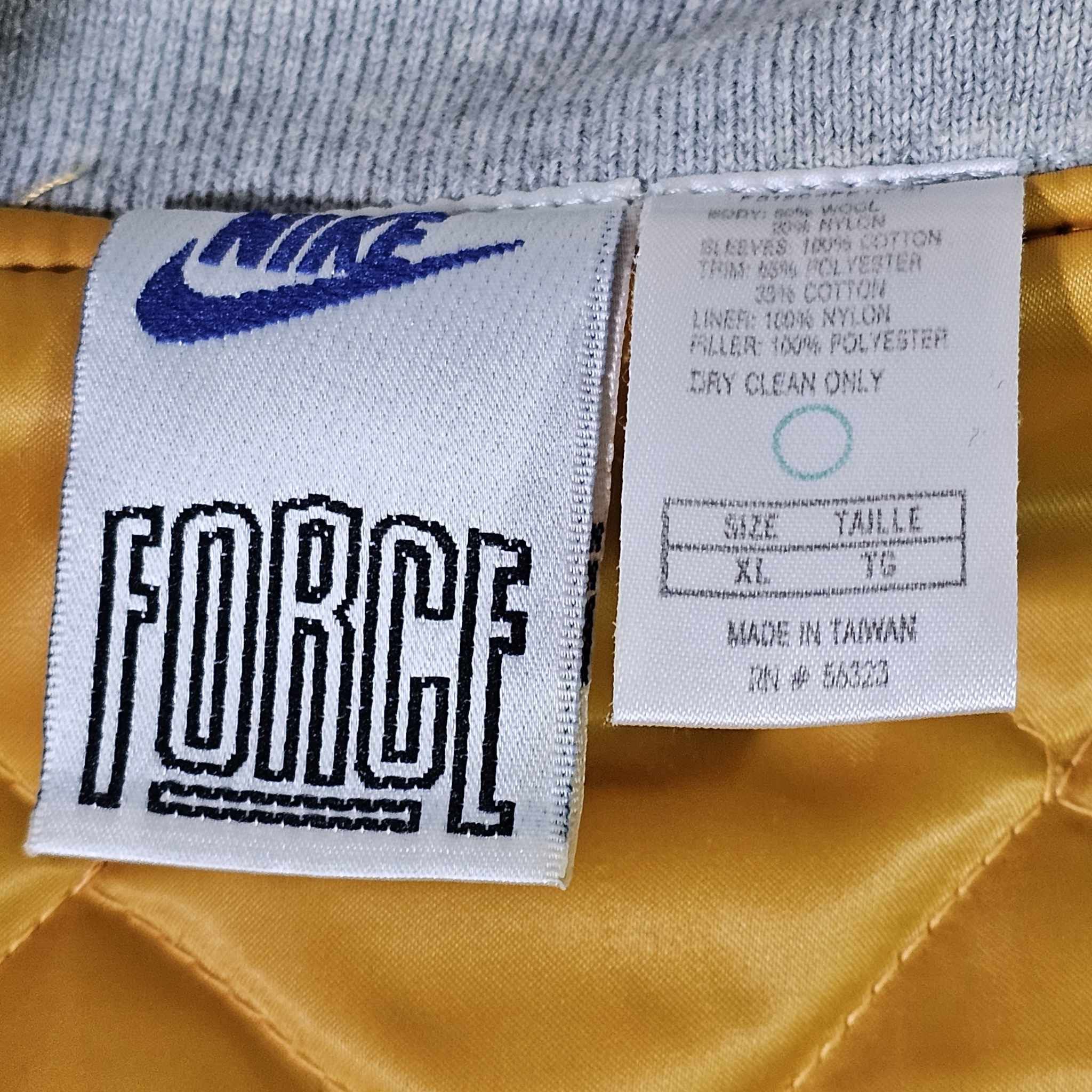 Nike × Vintage Nike Vintage 90s Air Force Wool Varsity Jacket Size US XL / EU 56 / 4 - 6 Thumbnail
