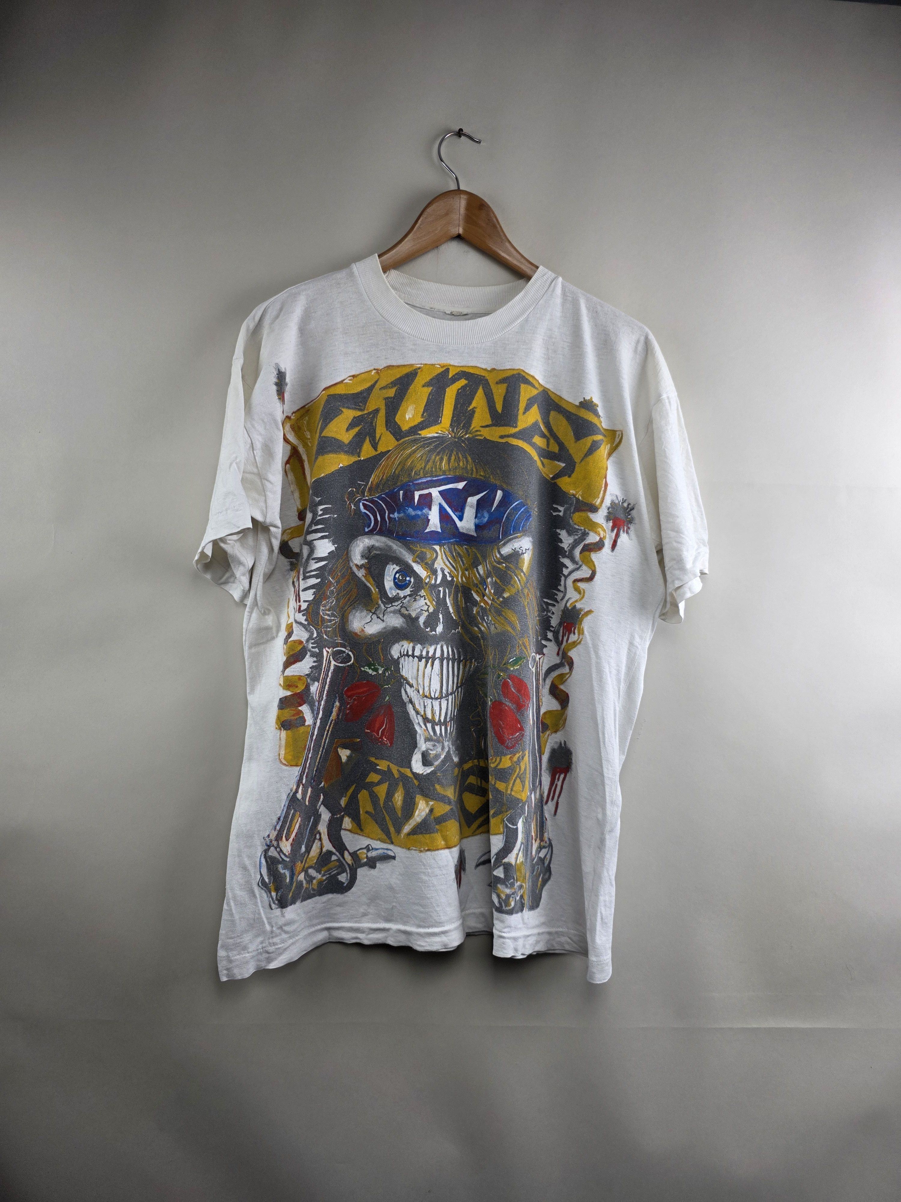 Band Tees × Guns N' Roses × Vintage 90s Guns N Roses Get in the ring L 22" 28.5" Size US L / EU 52-54 / 3 - 9 Thumbnail