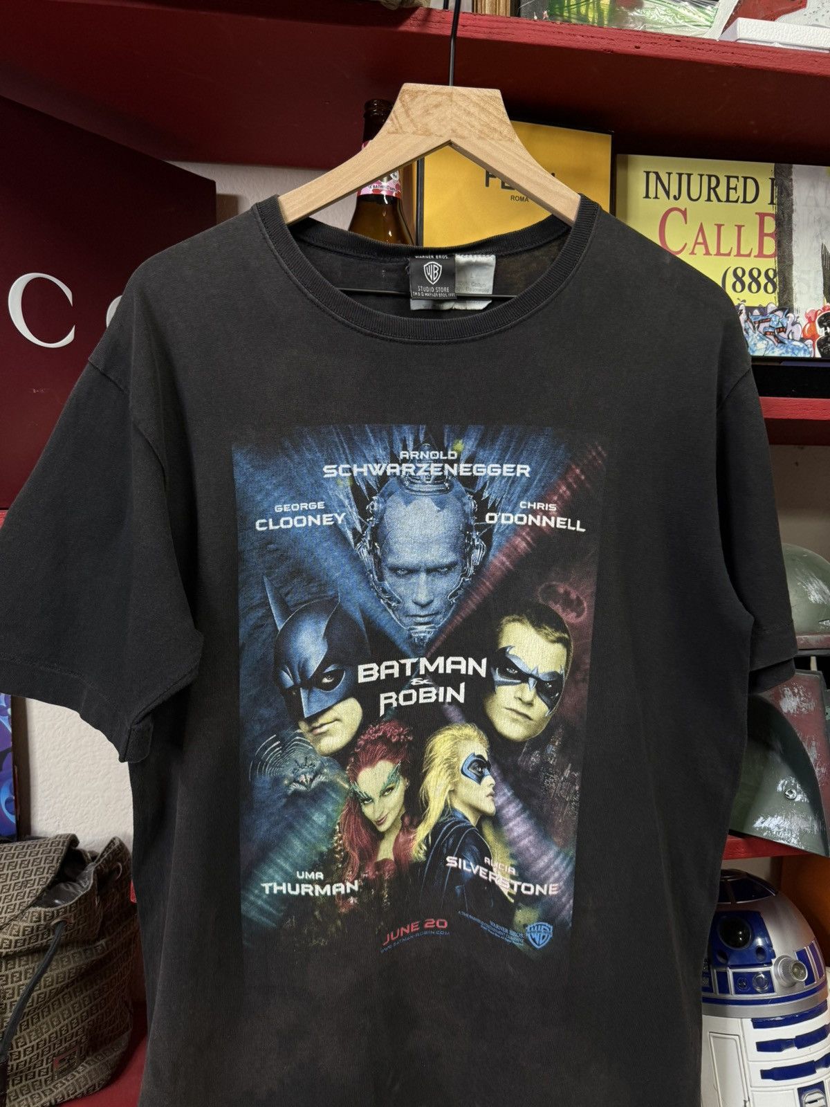 Vintage Vintage 90’s Batman & Robin T-Shirt Vtg Movie Tee Size Large Size US L / EU 52-54 / 3 - 2 Thumbnail