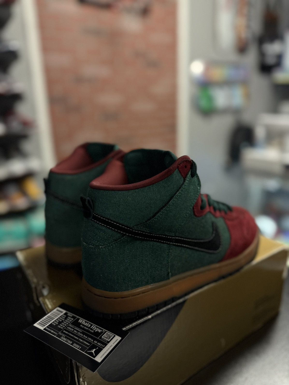 Nike Size 9.5- Nike SB Dunk High Pro Goofy Boy (305050-305) RARE Size US 9.5 / EU 42-43 - 8 Thumbnail