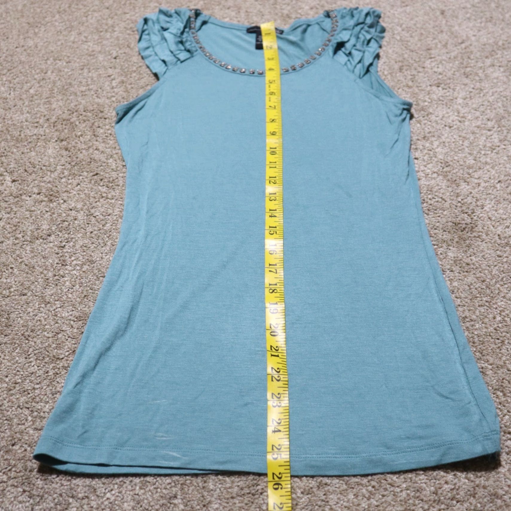 Willi Smith Willi Smith Shirt Tank Adult Women's Size S turquoise Sleeveless Top Small Woman Blues Turquoise Tank Top Size S / US 4 / IT 40 - 5 Thumbnail
