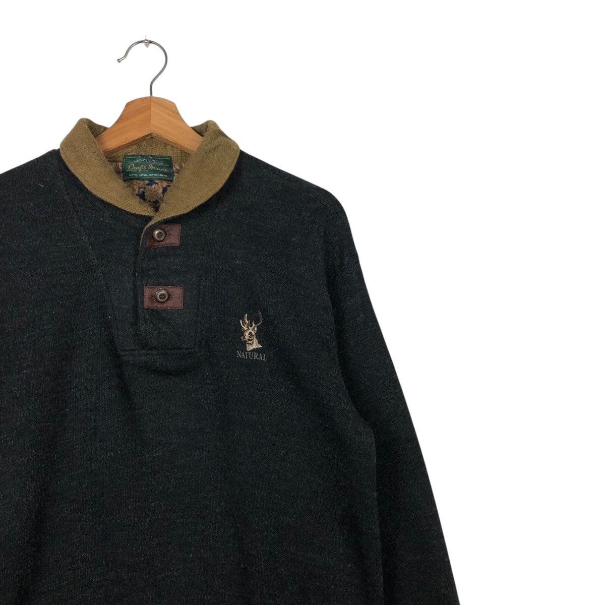 Japanese Brand 📌Vintage Craft Movie Nature Collar College Sweatshirt Size US M / EU 48-50 / 2 - 7 Thumbnail